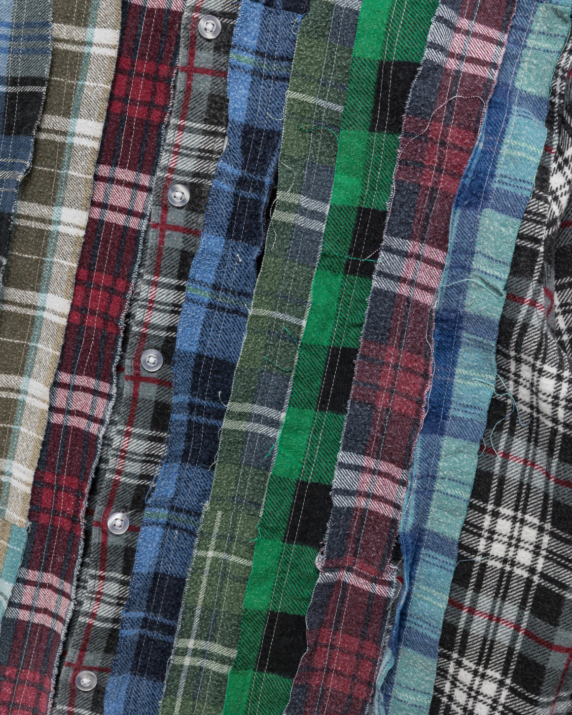 Needles - Rebuild Flannel Ribbon Shirt SS26 - X-Small #2 - UP THERE