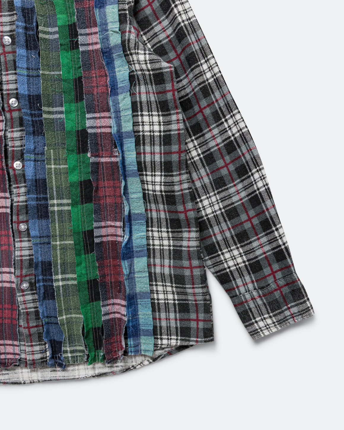 Needles - Rebuild Flannel Ribbon Shirt SS26 - X-Small #2 - UP THERE