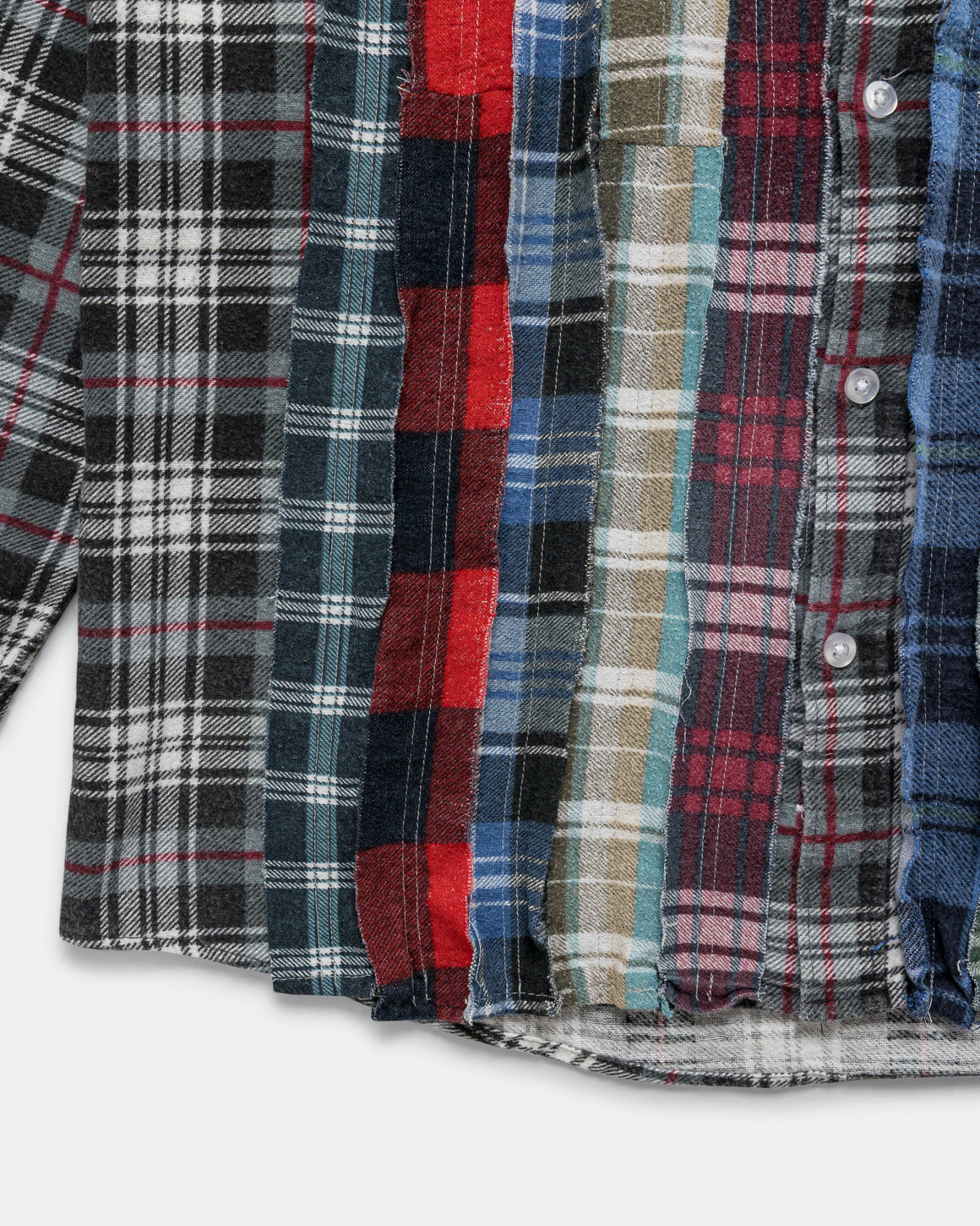 Needles - Rebuild Flannel Ribbon Shirt SS26 - X-Small #2 - UP THERE