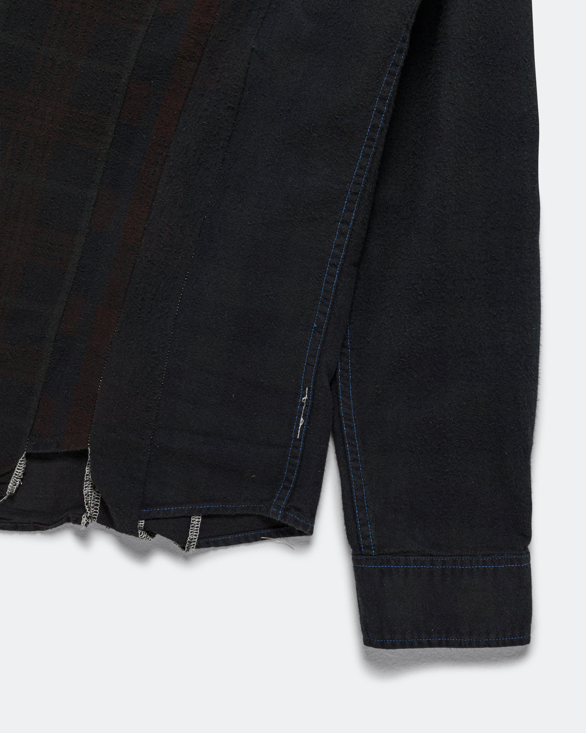 Needles - Rebuild Flannel Shirt 7 Cuts Shirt Over Dye FW26 - Black Medium #3 - UP THERE