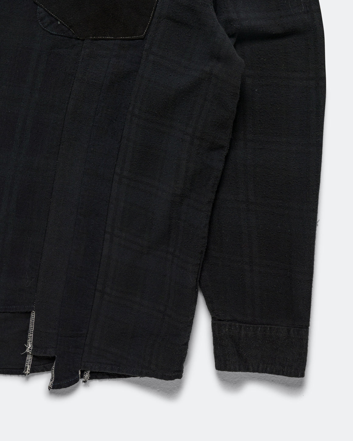 Needles - Rebuild Flannel Shirt 7 Cuts Shirt Over Dye FW26 - Black X-Large #1 - UP THERE