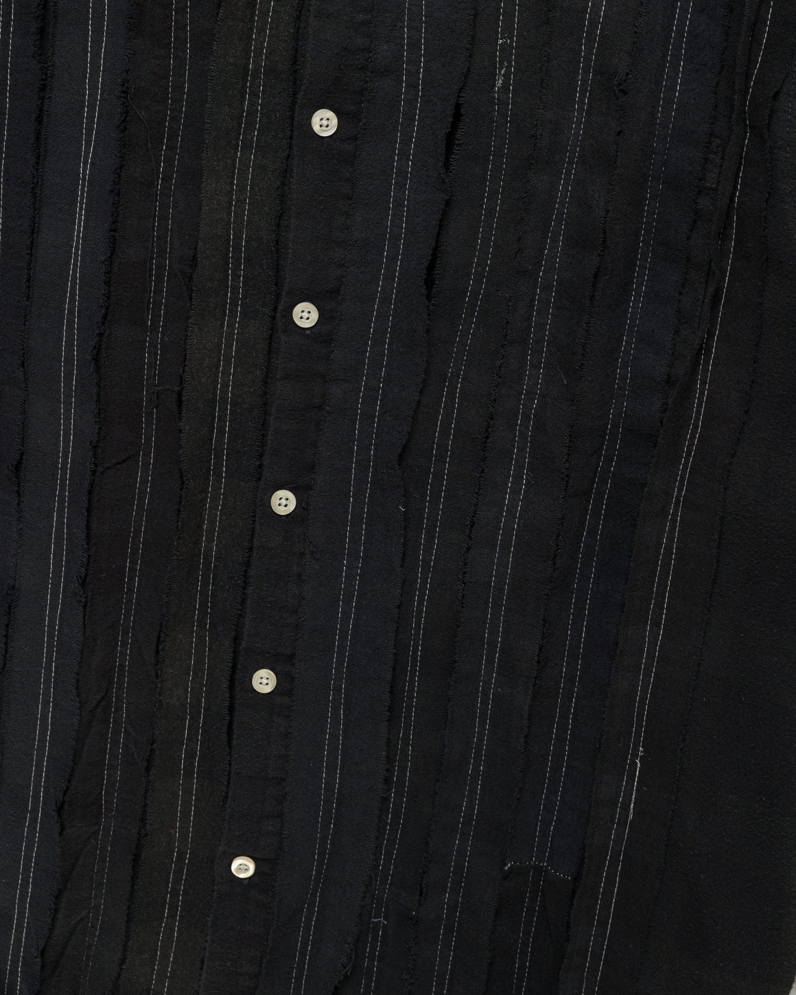Needles - Rebuild Flannel Shirt Ribbon Shirt Over Dye FW26 - Black Small #2 - UP THERE