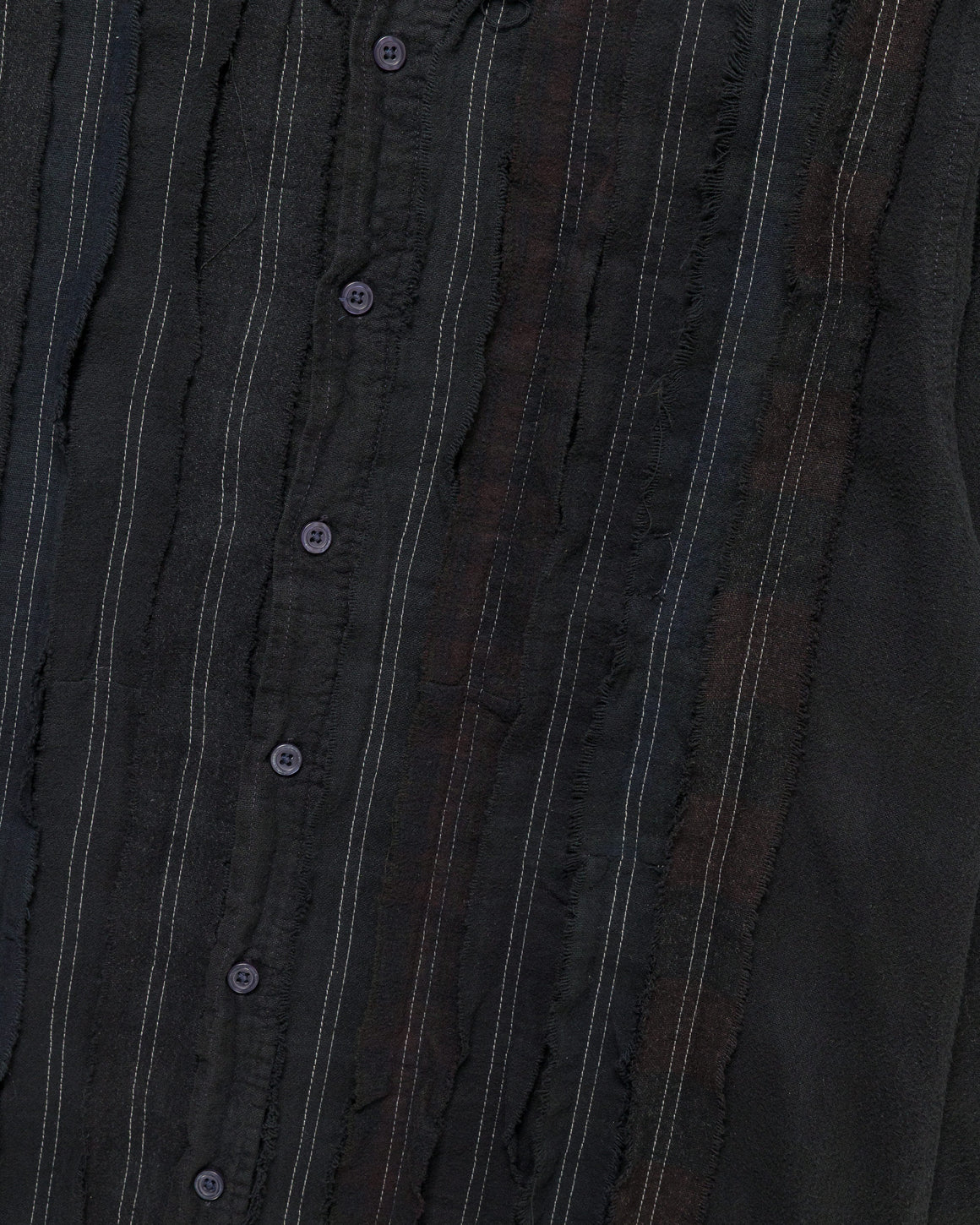 Needles - Rebuild Flannel Shirt Ribbon Shirt Over Dye FW26 - Black X-Small #1 - UP THERE