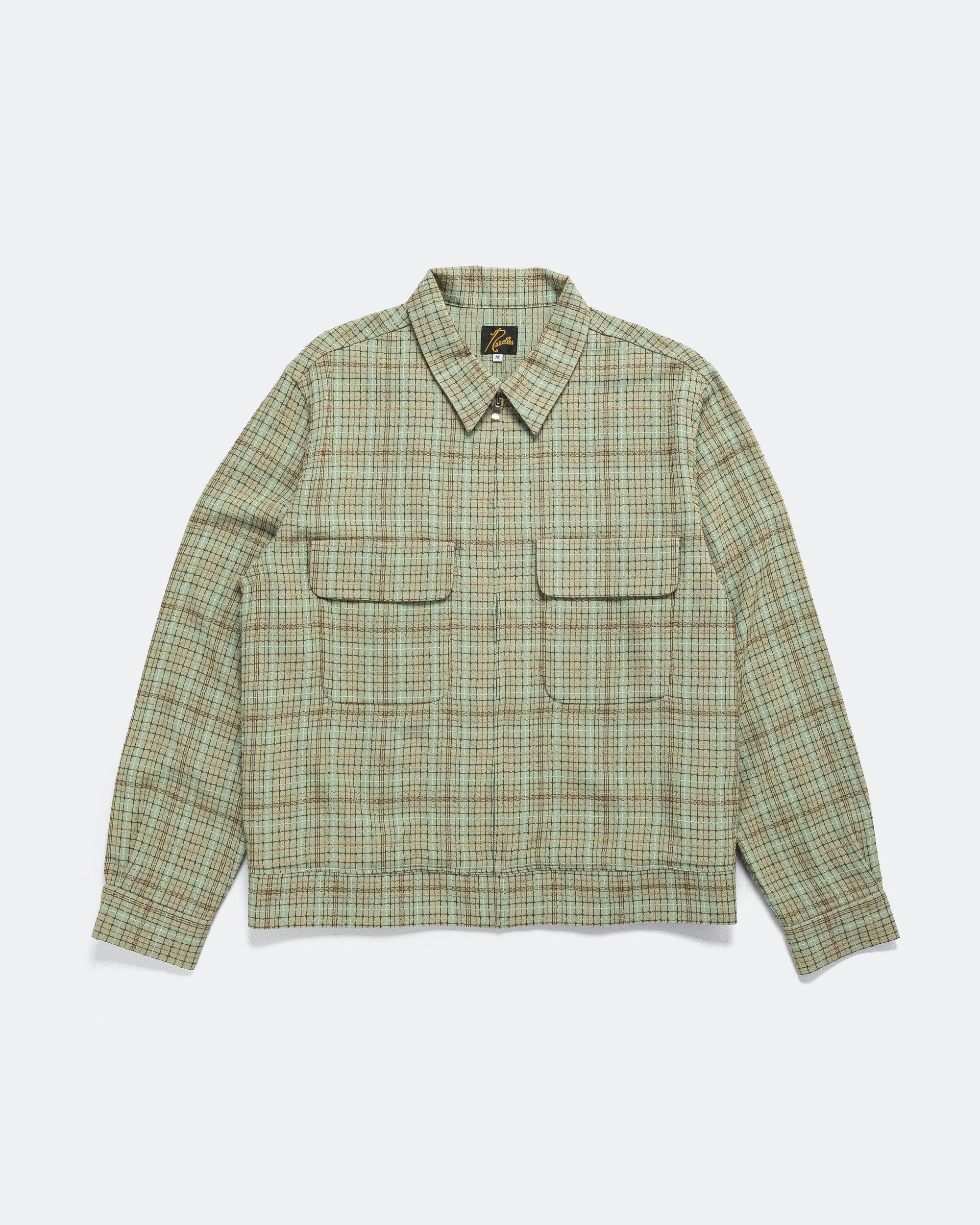 Needles - Sports Jacket - Mint Dobby Grid | UP THERE