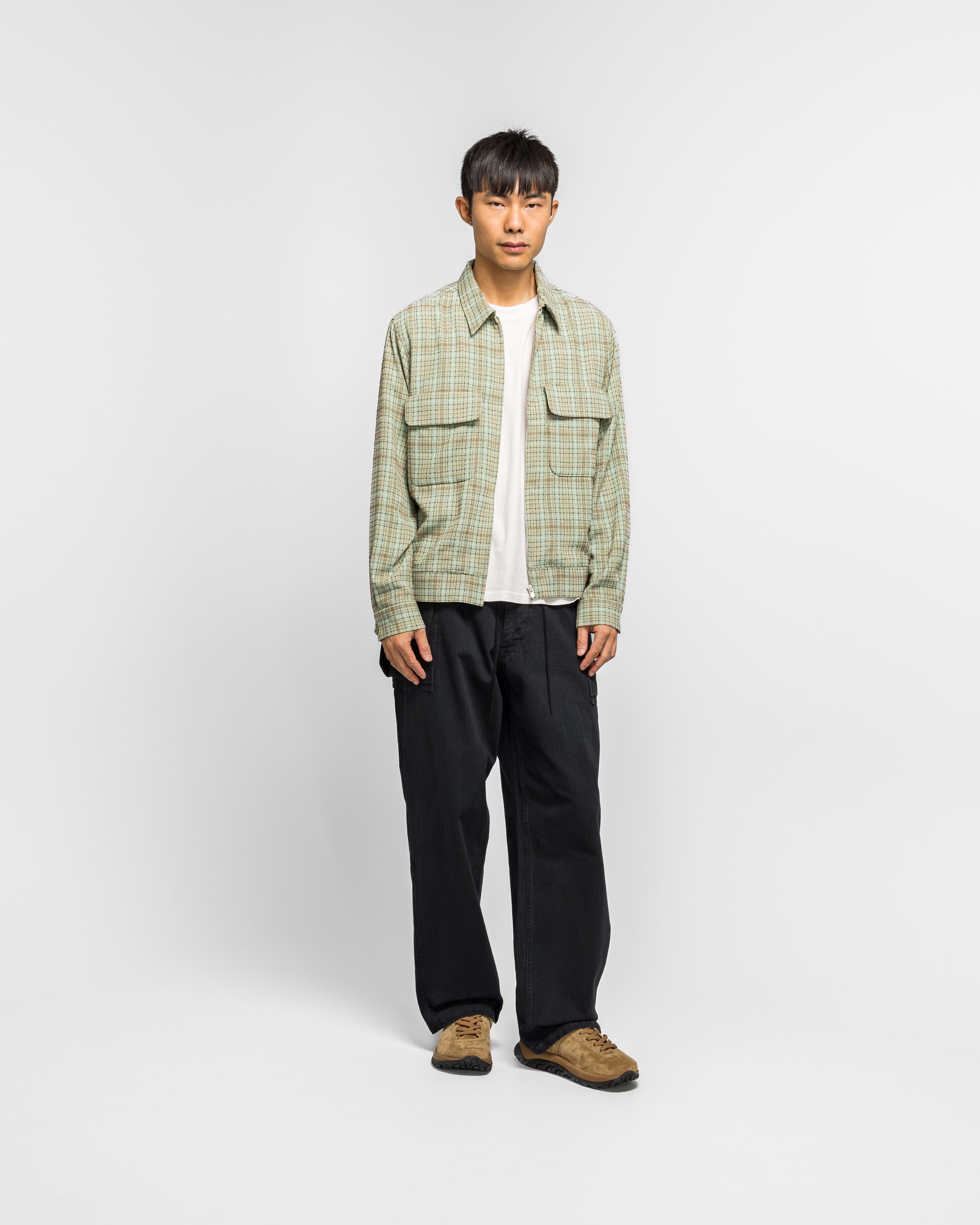 Needles - Sports Jacket - Mint Dobby Grid | UP THERE