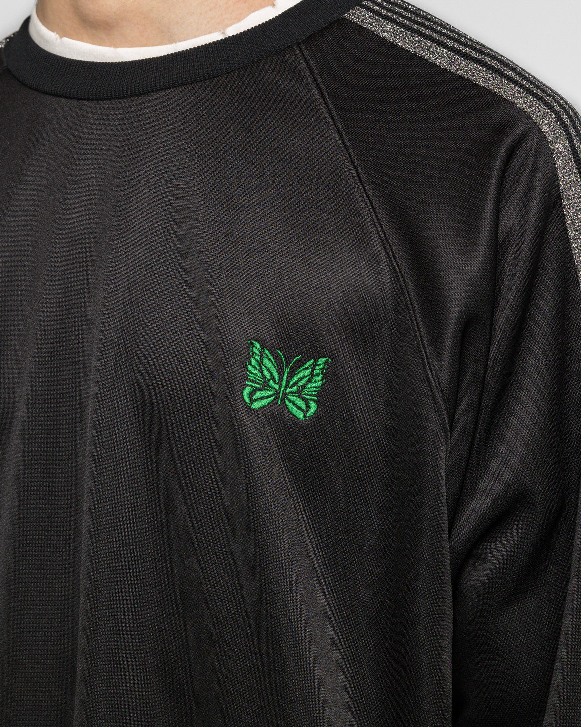 Needles - Track Crew x UP THERE - Black/Silver Poly Smooth - UP THERE