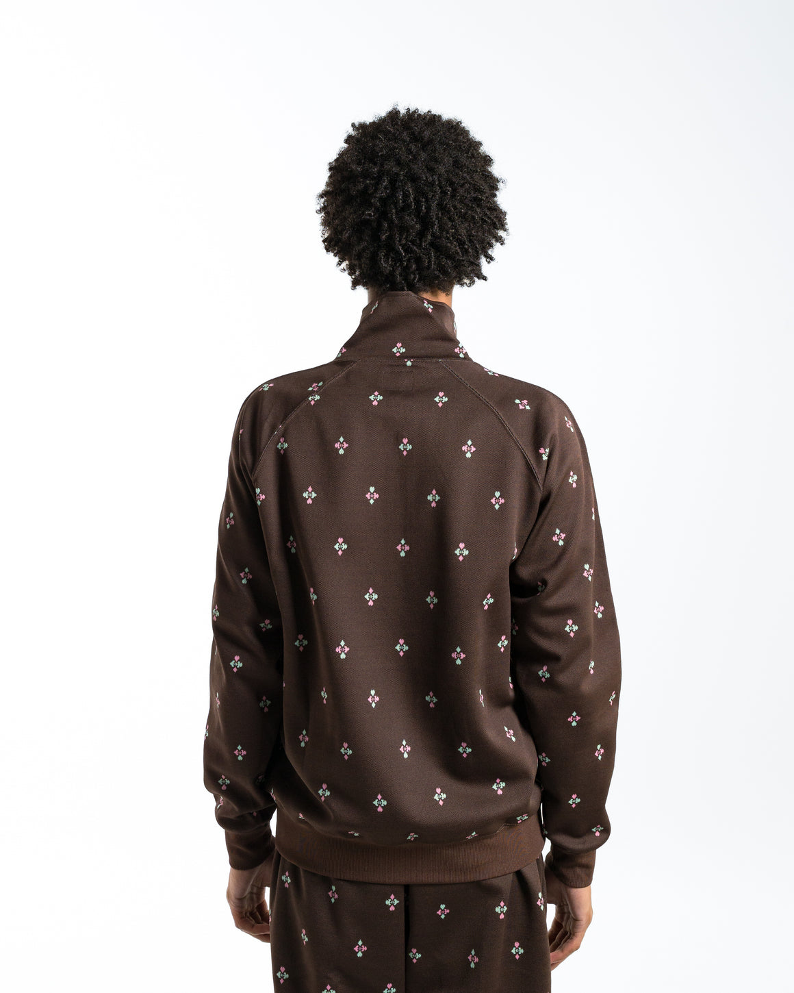 Needles - Track Jacket - Blackjack Poly Jacquard - UP THERE
