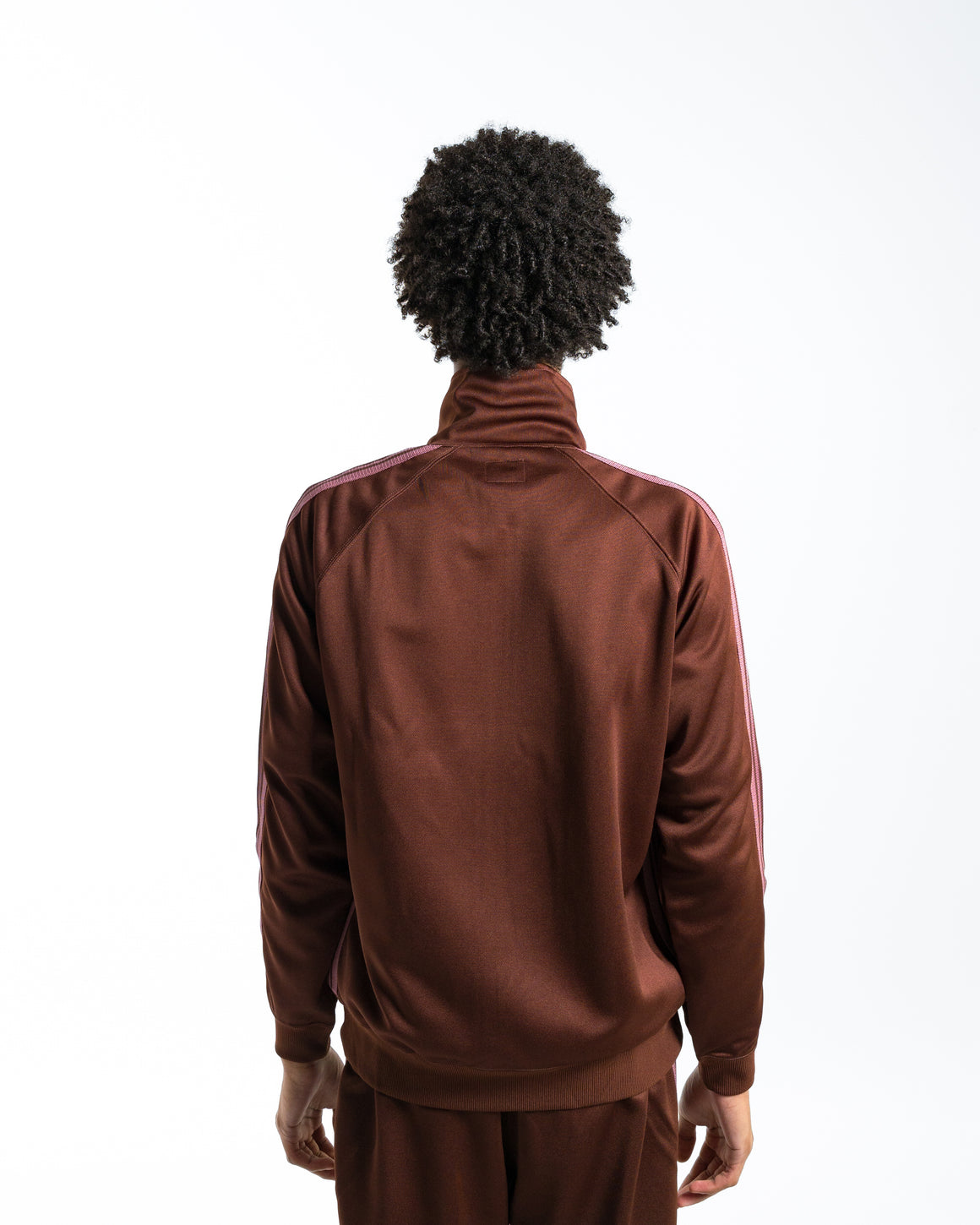 Needles - Track Jacket - Brown Poly Smooth | UP THERE