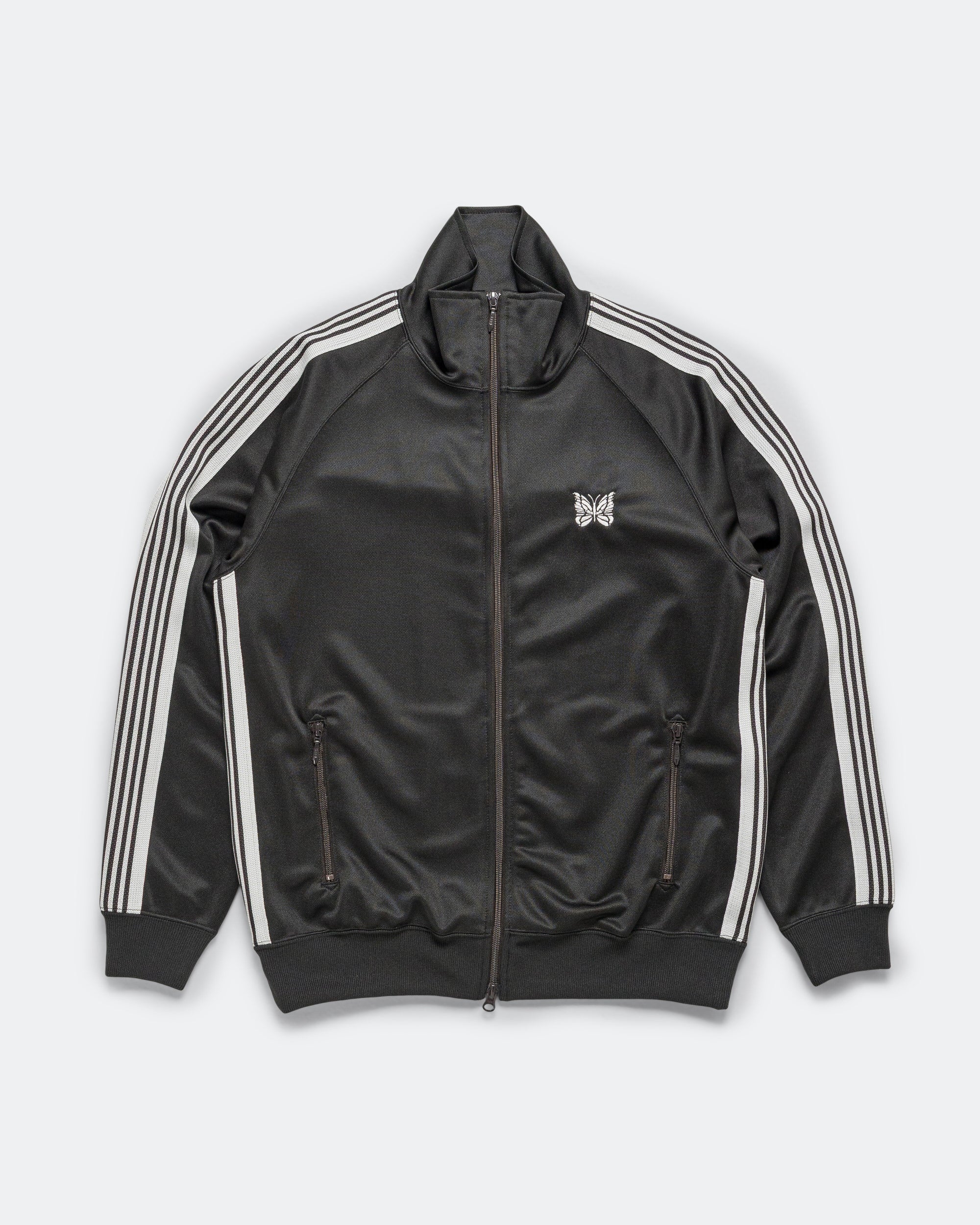 Needles - Track Jacket - Charcoal Poly Smooth | UP THERE