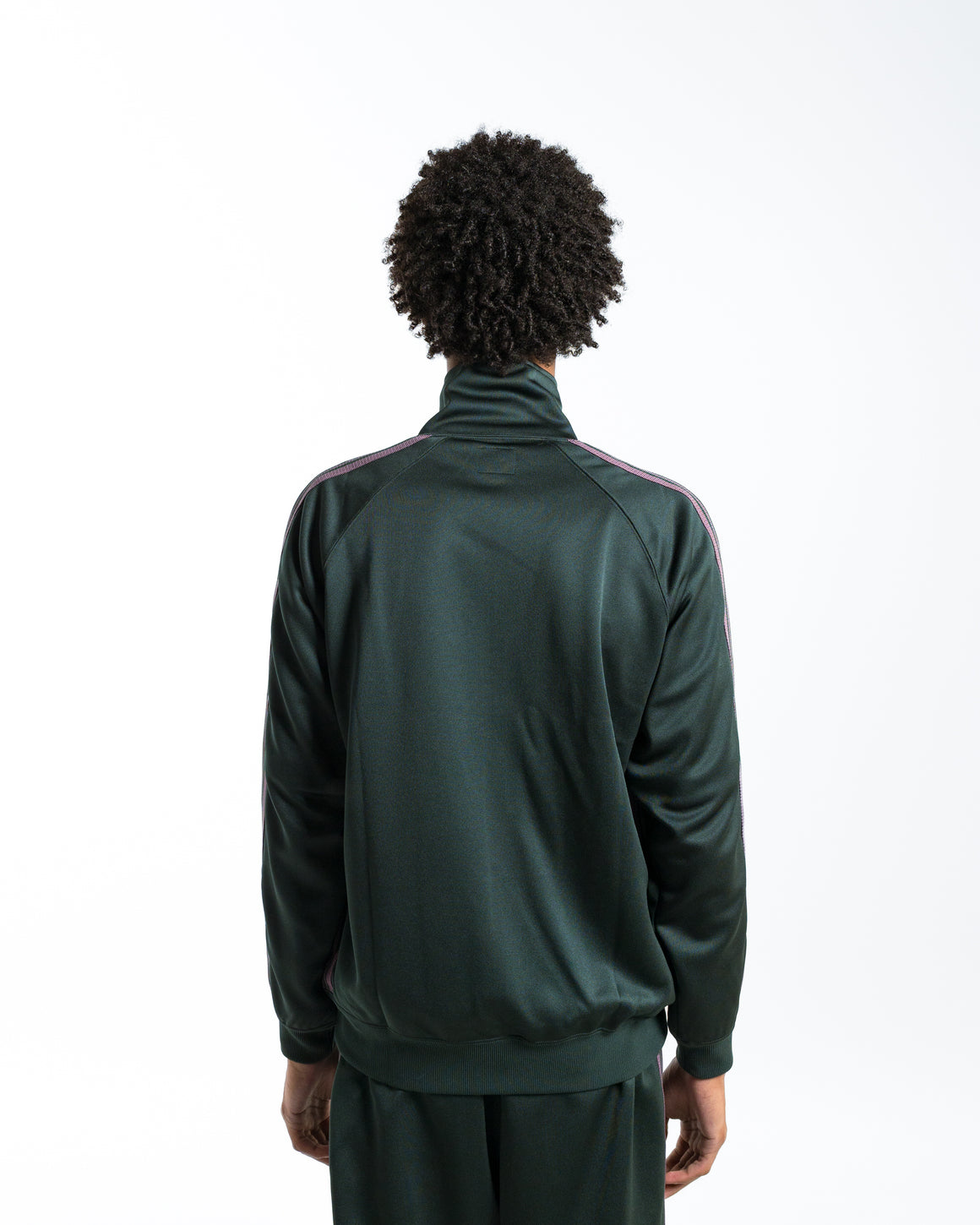 Needles - Track Jacket - Green Poly Smooth - UP THERE