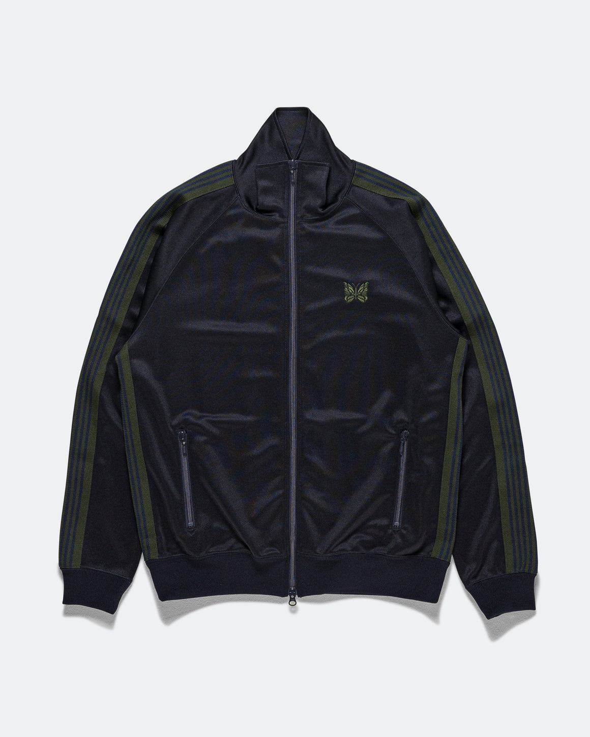 Needles - Track Jacket - Navy Poly Smooth - UP THERE