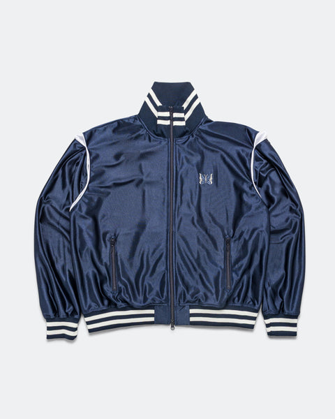 Needles - Track Jacket - Navy Tricot Sateen | UP THERE