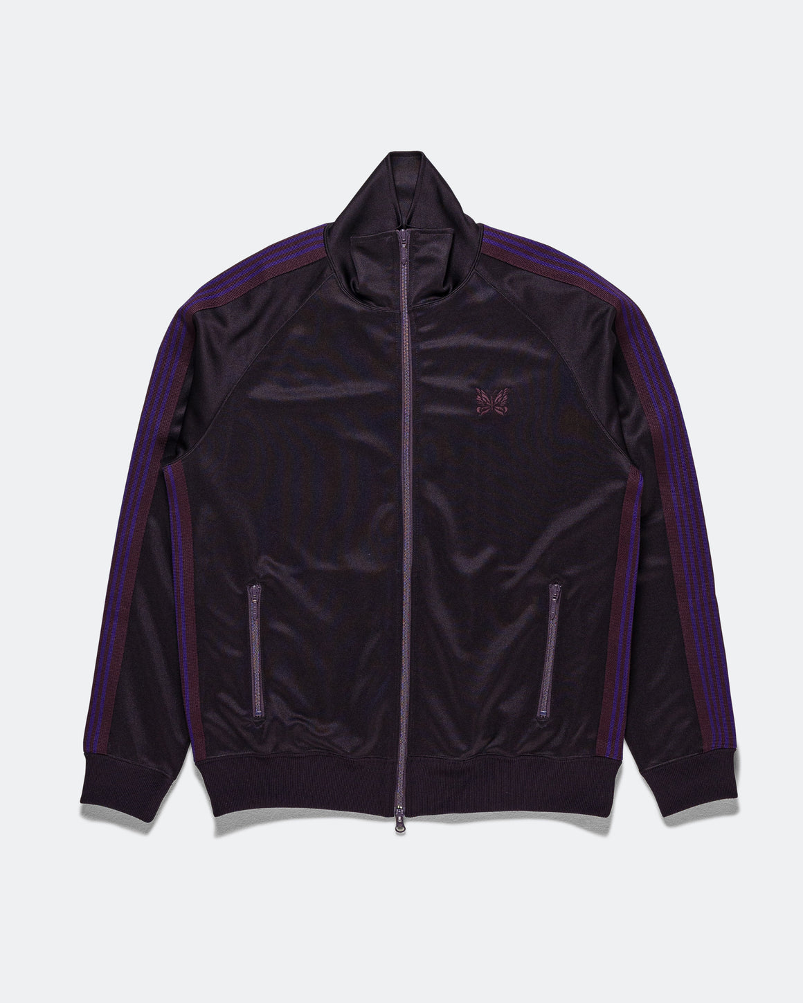 Needles - Track Jacket - Purple Poly Smooth - UP THERE
