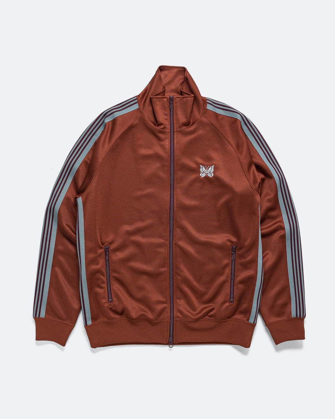 Needles - Track Jacket - Rust Poly Smooth - UP THERE