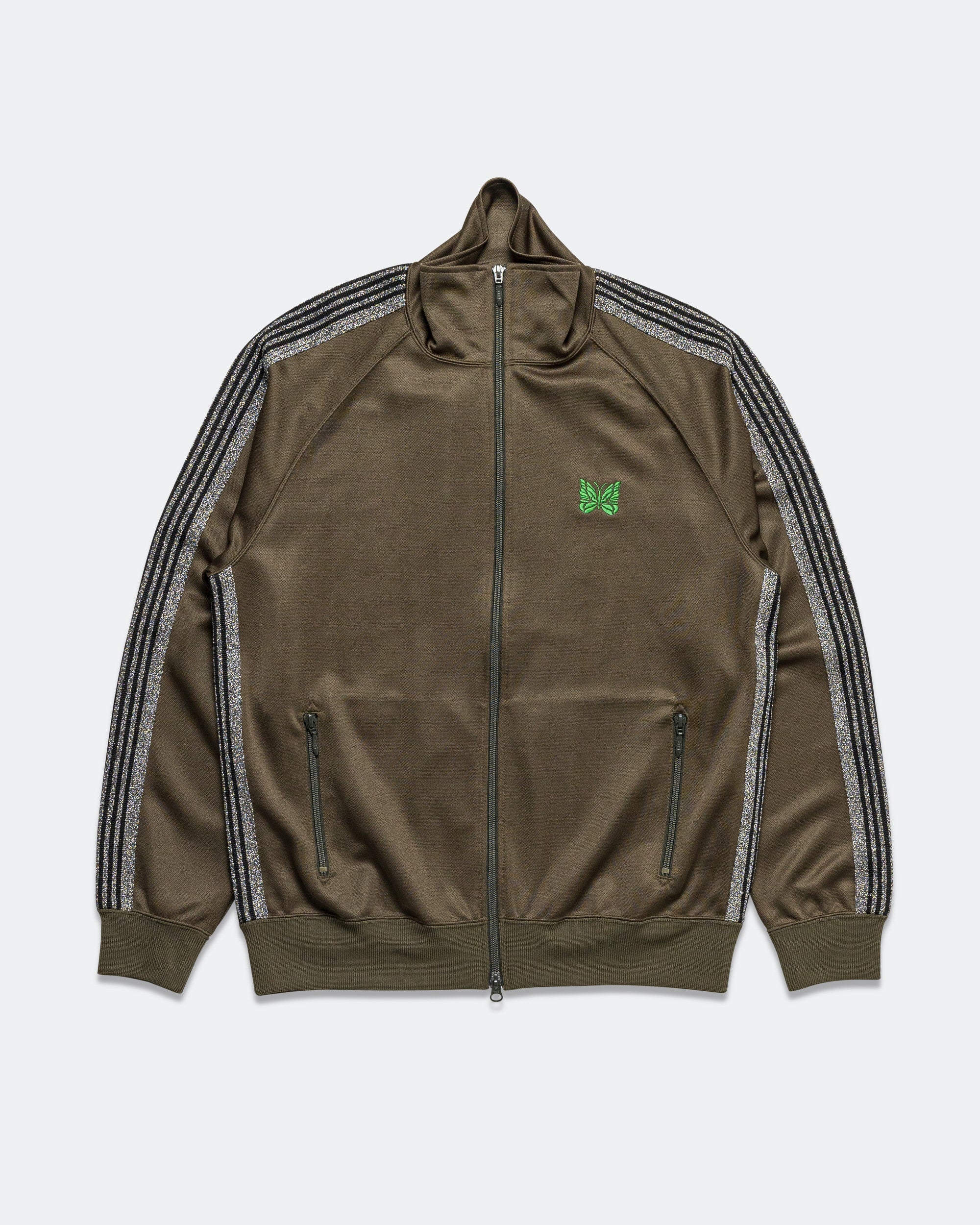 トップス Needles Track Jacket.Poly Smooth.Olive Needles - Track Jacket x UP THERE - Olive Poly Smooth