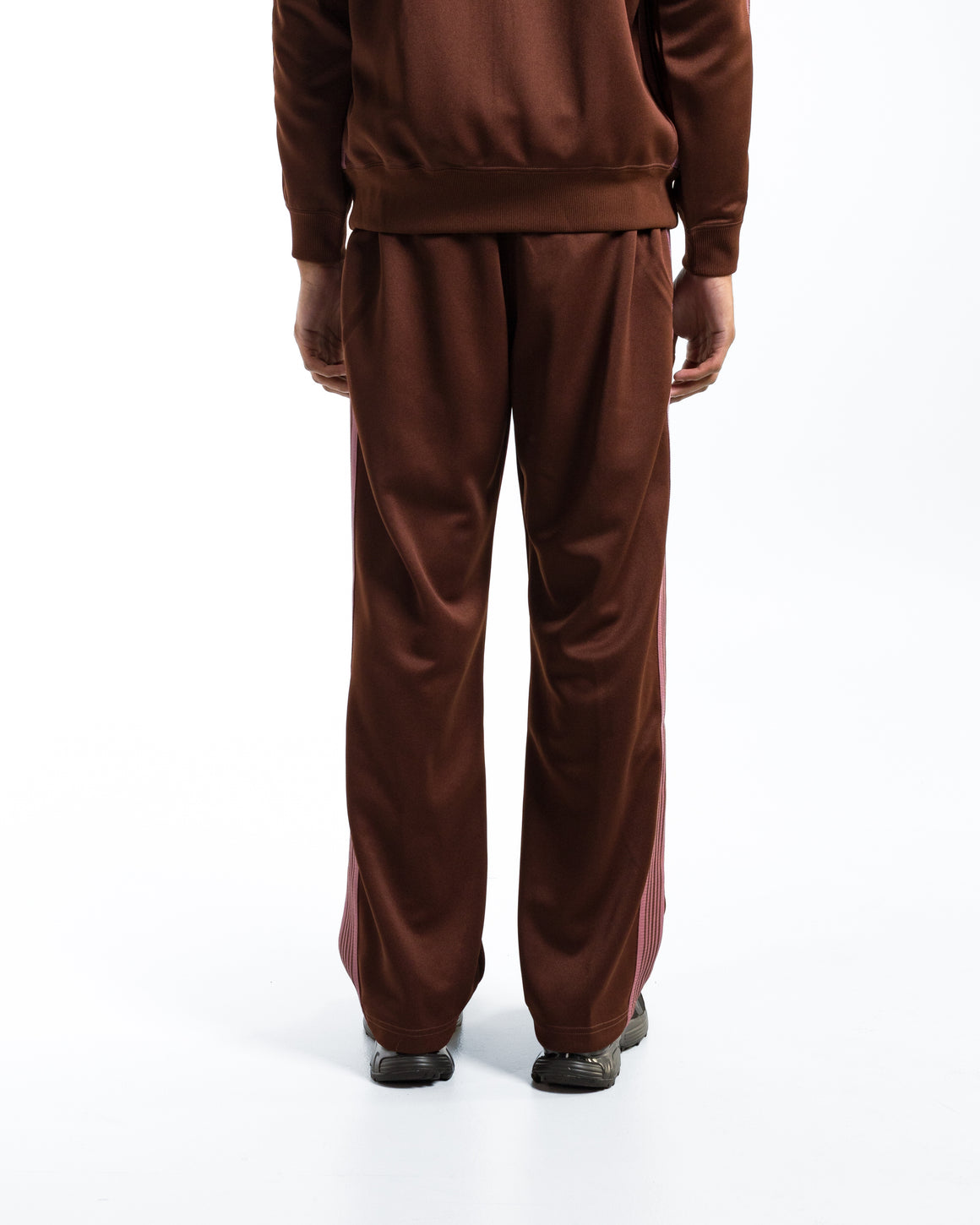 Needles - Track Pant - Brown Poly Smooth - UP THERE