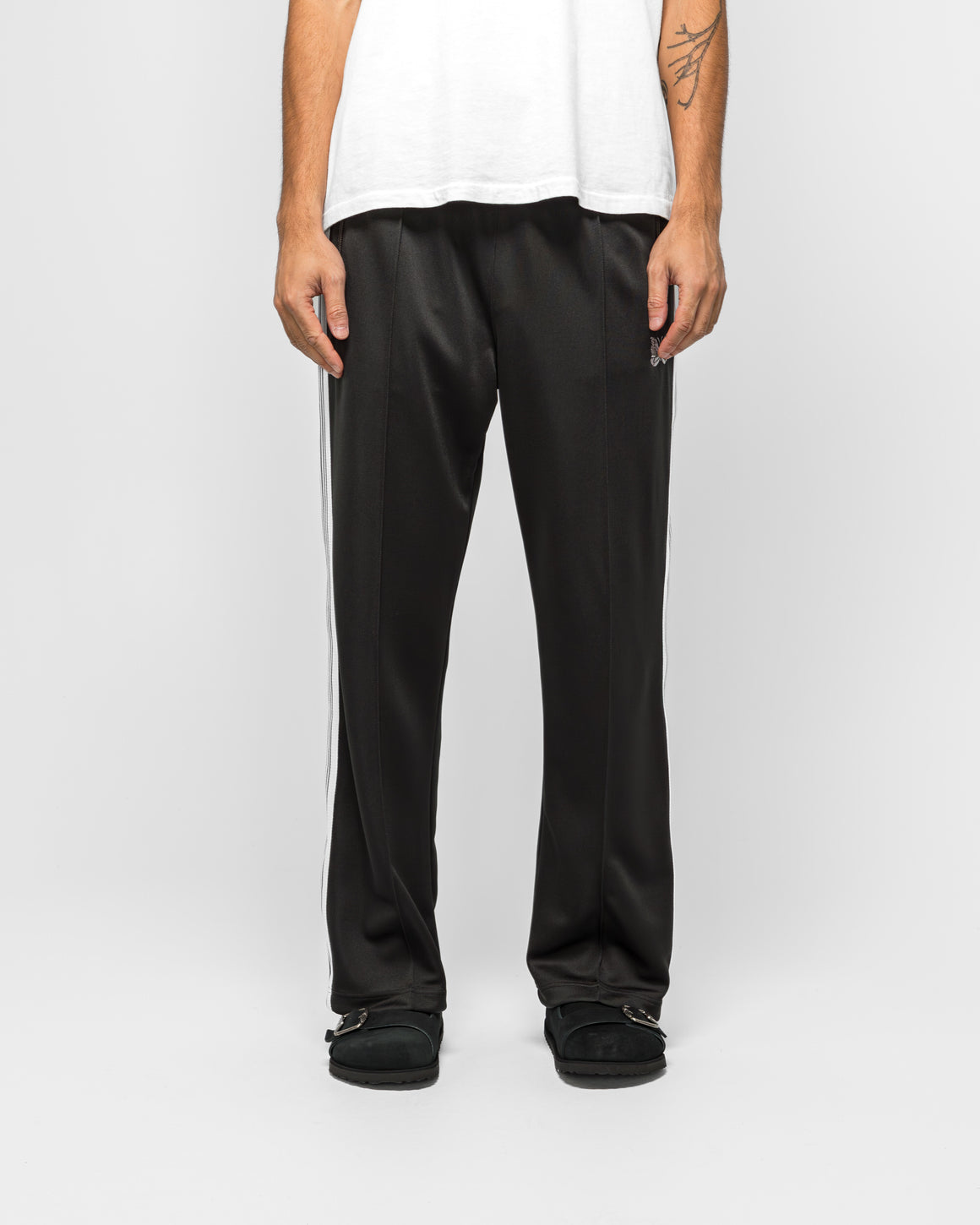 Needles - Track Pant - Charcoal Poly Smooth - UP THERE