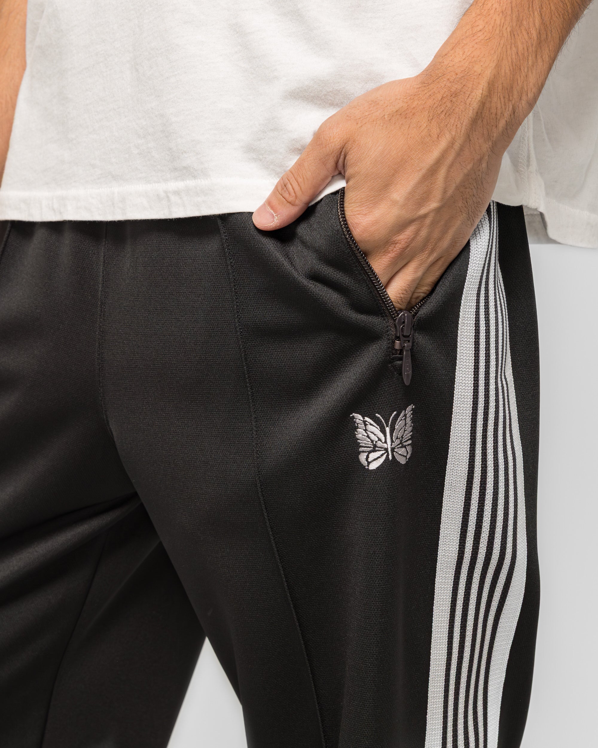 Needles - Track Pant - Charcoal Poly Smooth | UP THERE