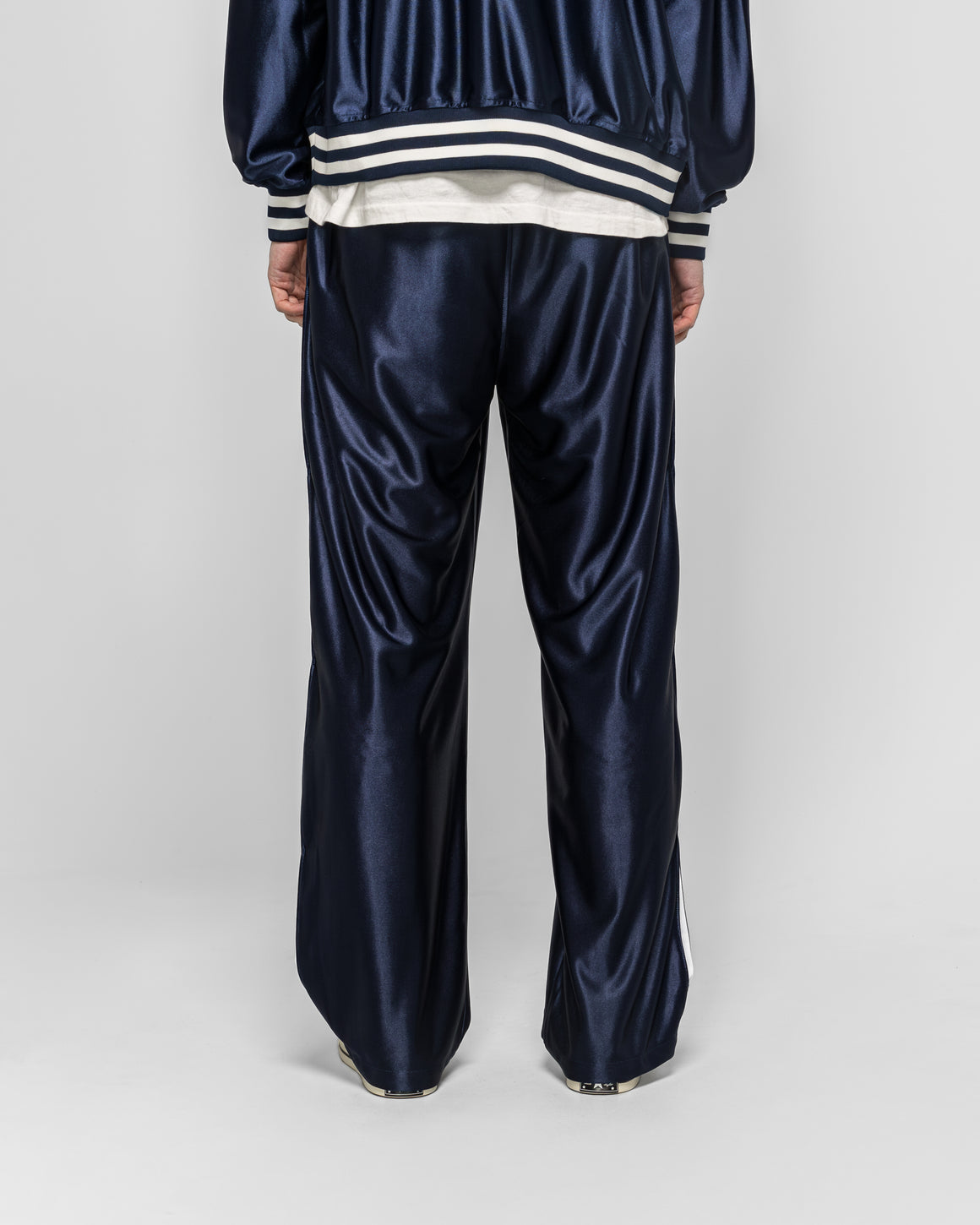 Needles - Track Pant - Navy Tricot Sateen - UP THERE