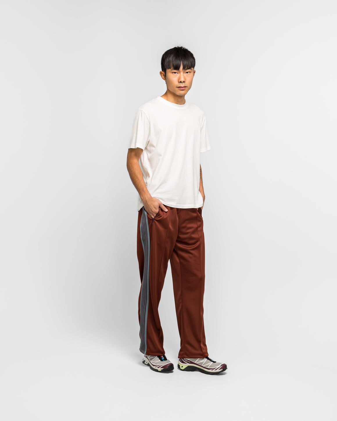 Needles - Track Pant - Rust Poly Smooth | UP THERE
