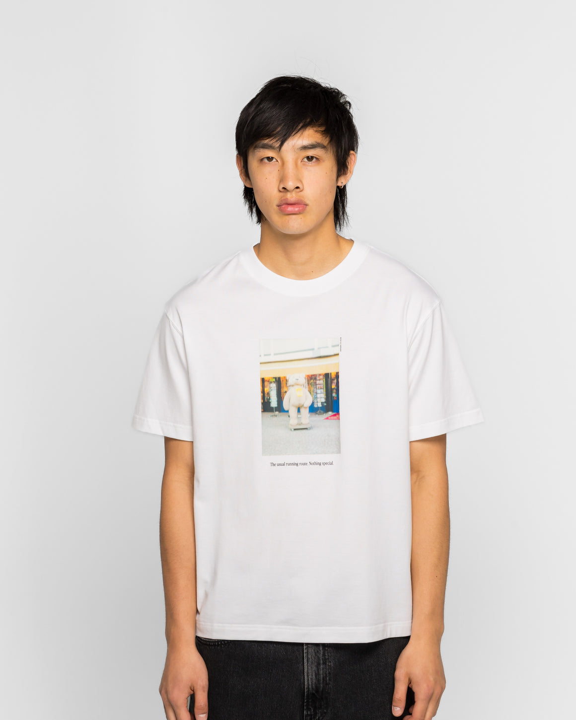 New Balance - NB GREY Graphic T-Shirt - White - UP THERE