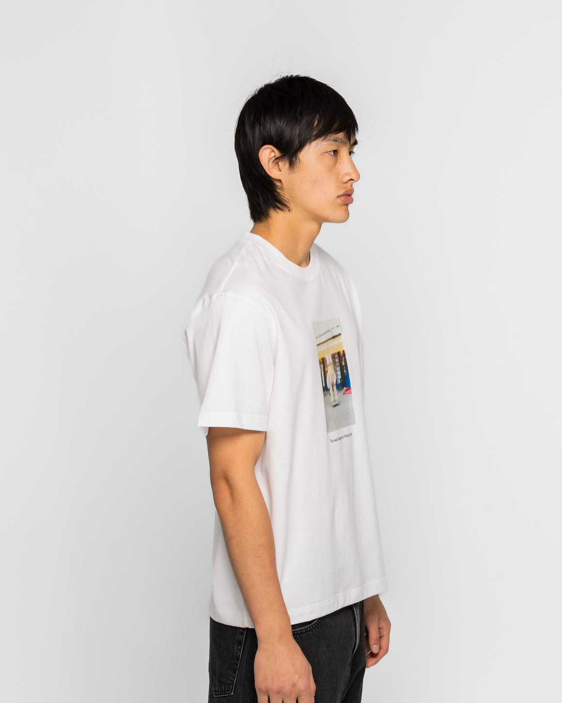 New Balance - NB GREY Graphic T-Shirt - White - UP THERE
