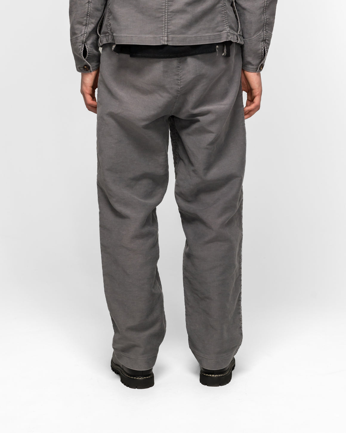 Niceness - ADAMSON Aged Effect Moleskin Trousers - Gray - UP THERE
