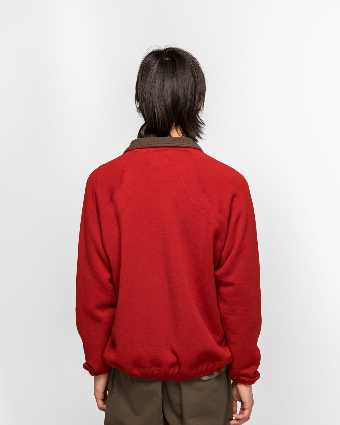 Niceness - BAILEY Wool Fleece Field Blouson - Red - UP THERE
