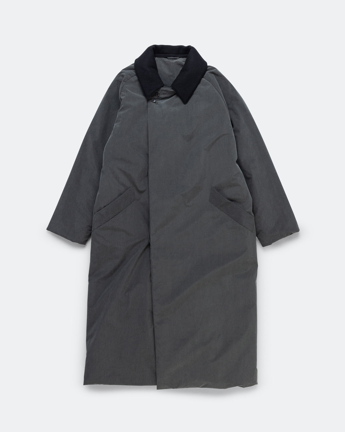 Niceness - ROWAN Felted Nylon Padded Long Coat - Gray - UP THERE
