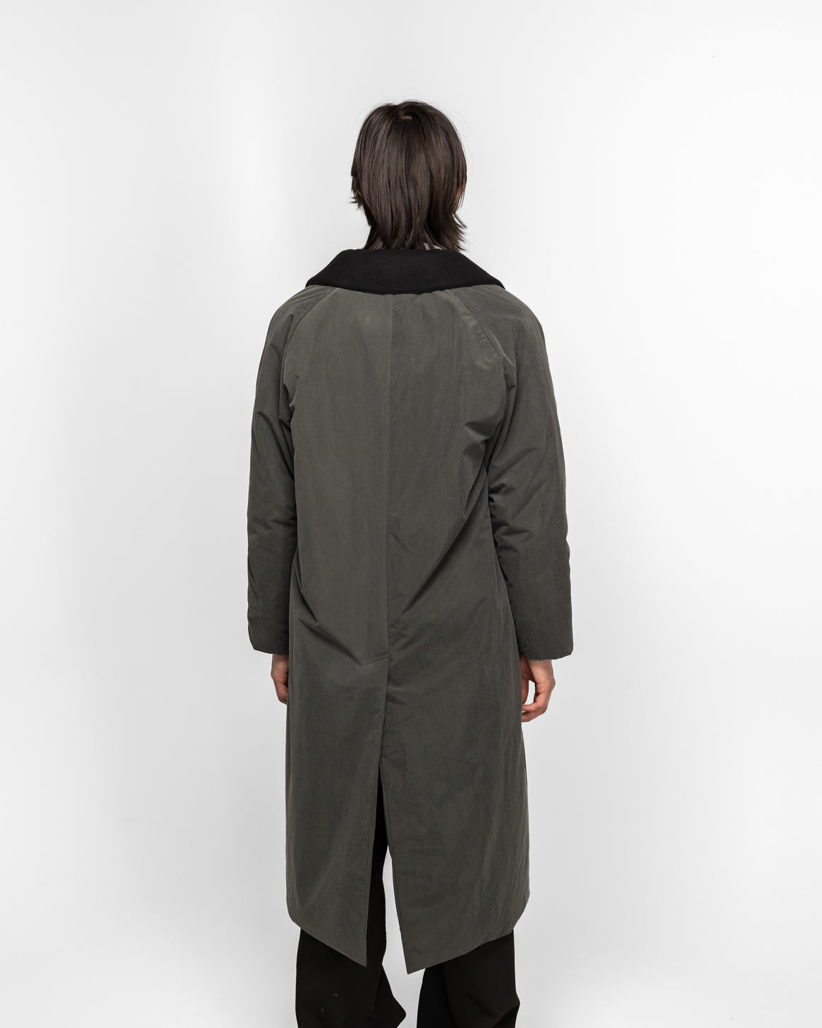 Niceness - ROWAN Felted Nylon Padded Long Coat - Gray - UP THERE
