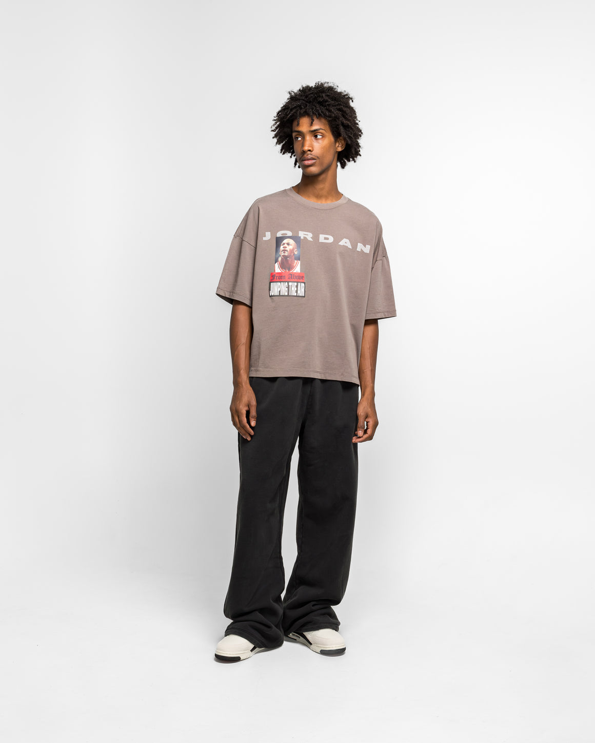 Jordan - Above SS Tee x FEAR - Cave Stone - UP THERE