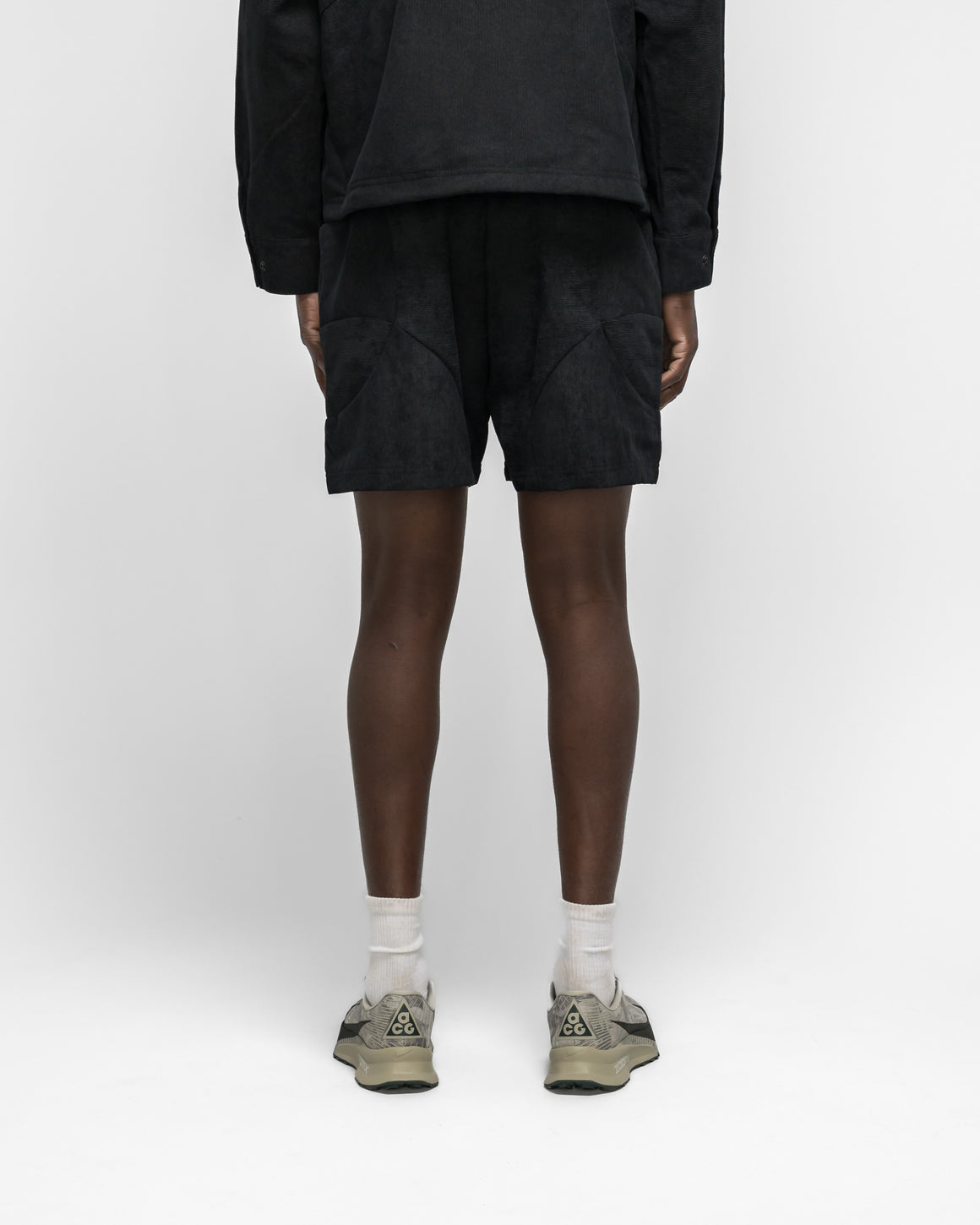 Nike ACG - ACG 'Dolomiti' Corduroy Shorts - Black/Black-Summit White - UP THERE