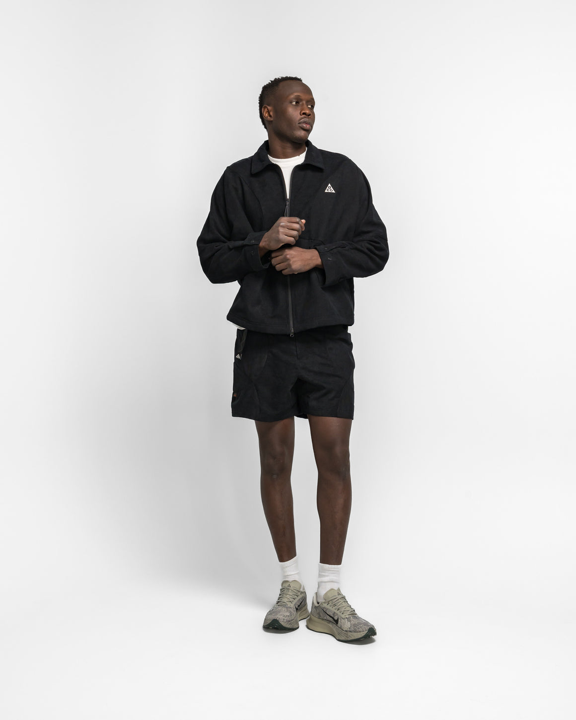 Nike ACG - ACG 'Dolomiti' Corduroy Shorts - Black/Black-Summit White - UP THERE
