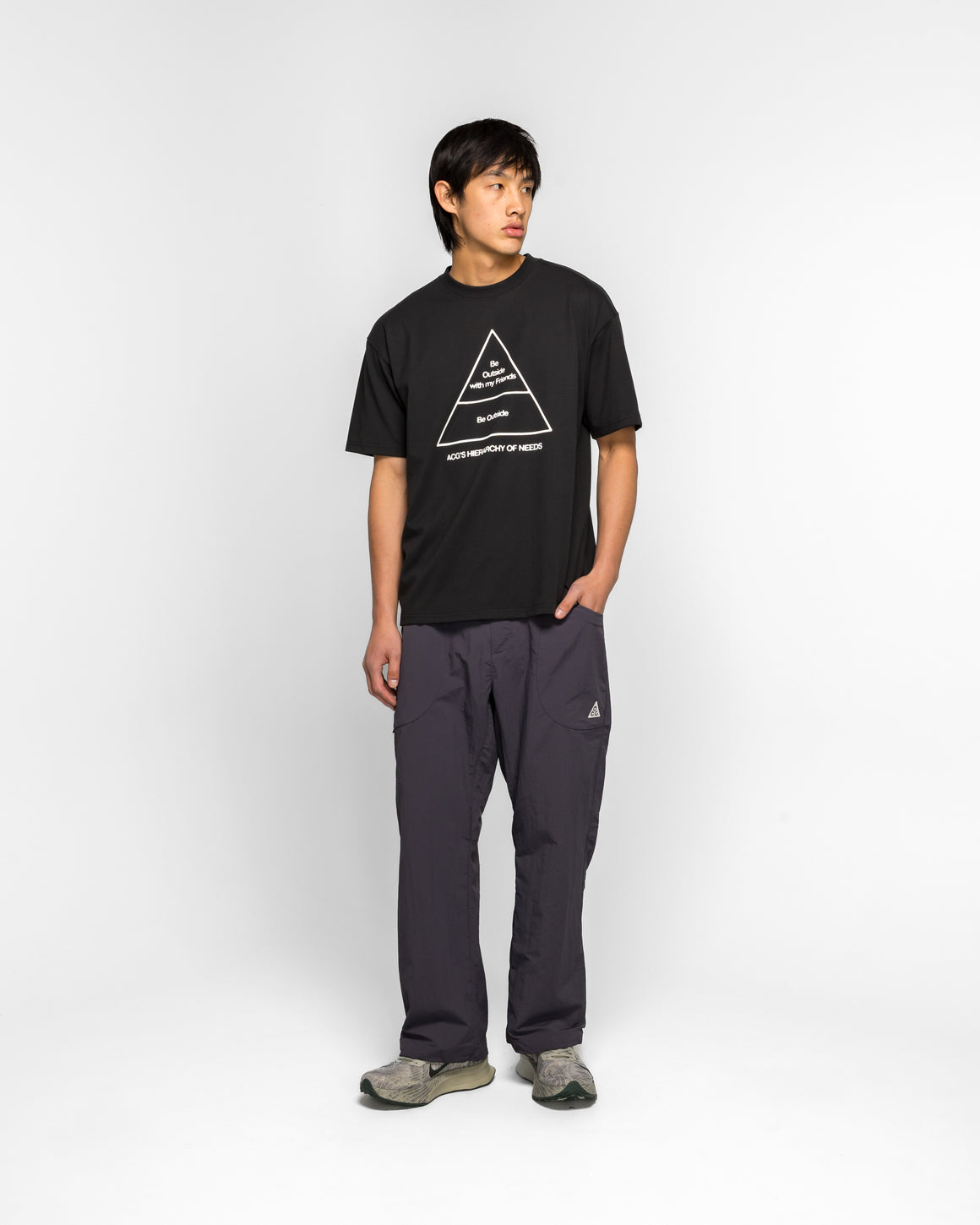 Nike ACG - Dri-Fit 'Triangle' Tee - Black - UP THERE