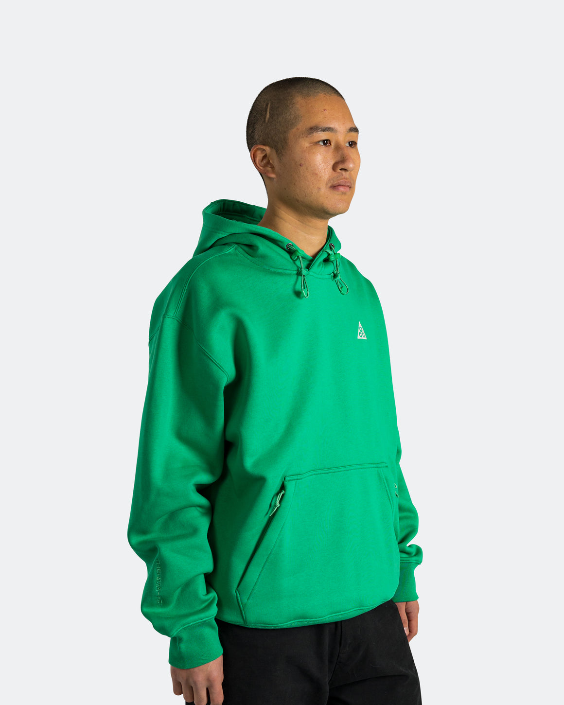 Nike ACG - Therma-FIT Tuff Fleece Hoody - Stadium Green/Lt Khaki-Summit White - UP THERE