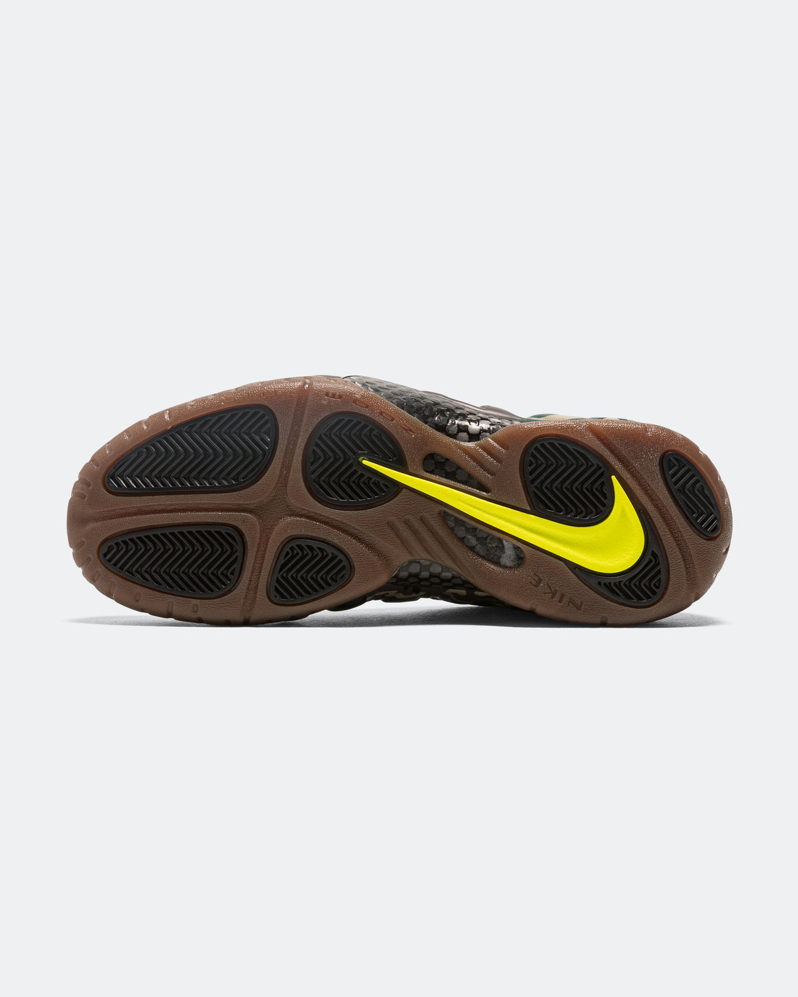 Nike - Air Foamposite Pro Premium - Black/Black-Voltage Green-Gum Dark Brown - UP THERE