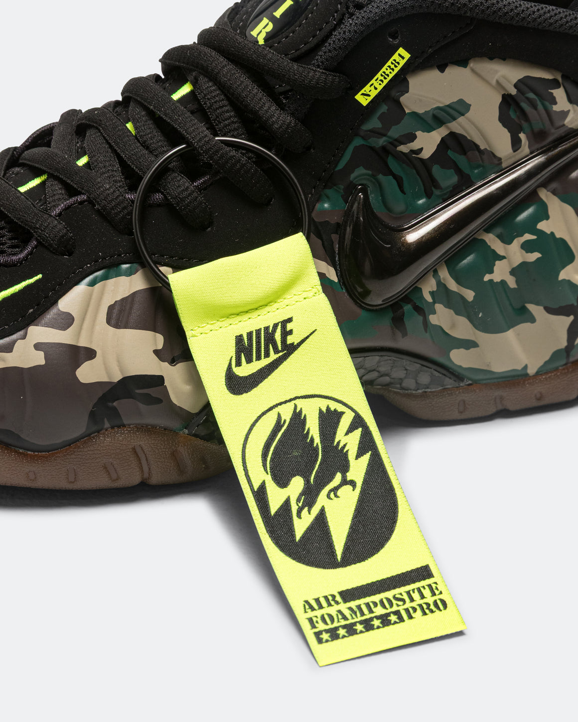 Nike - Air Foamposite Pro Premium - Black/Black-Voltage Green-Gum Dark Brown - UP THERE