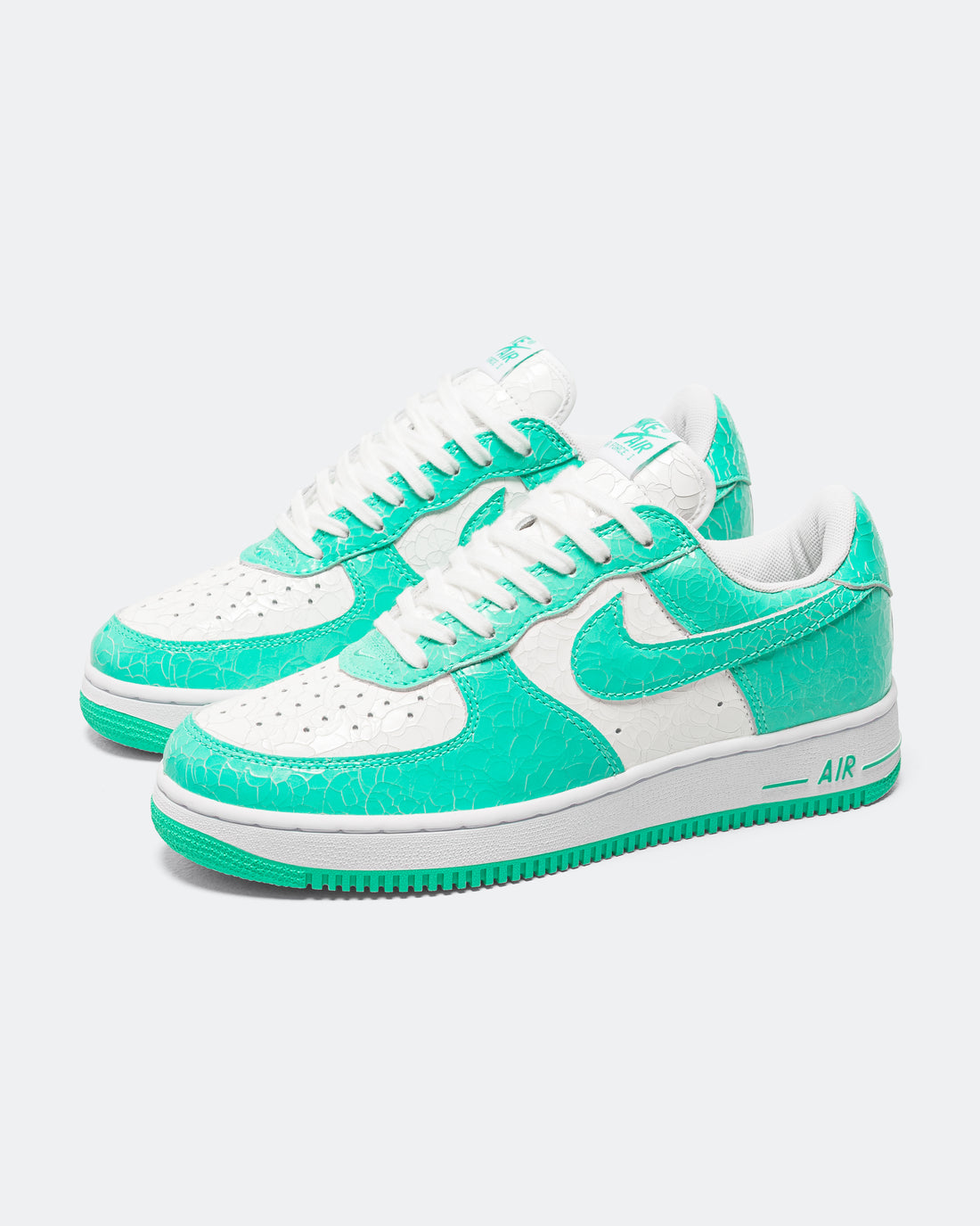 Air Force 1 Cracked Leather - Menta/Menta-White