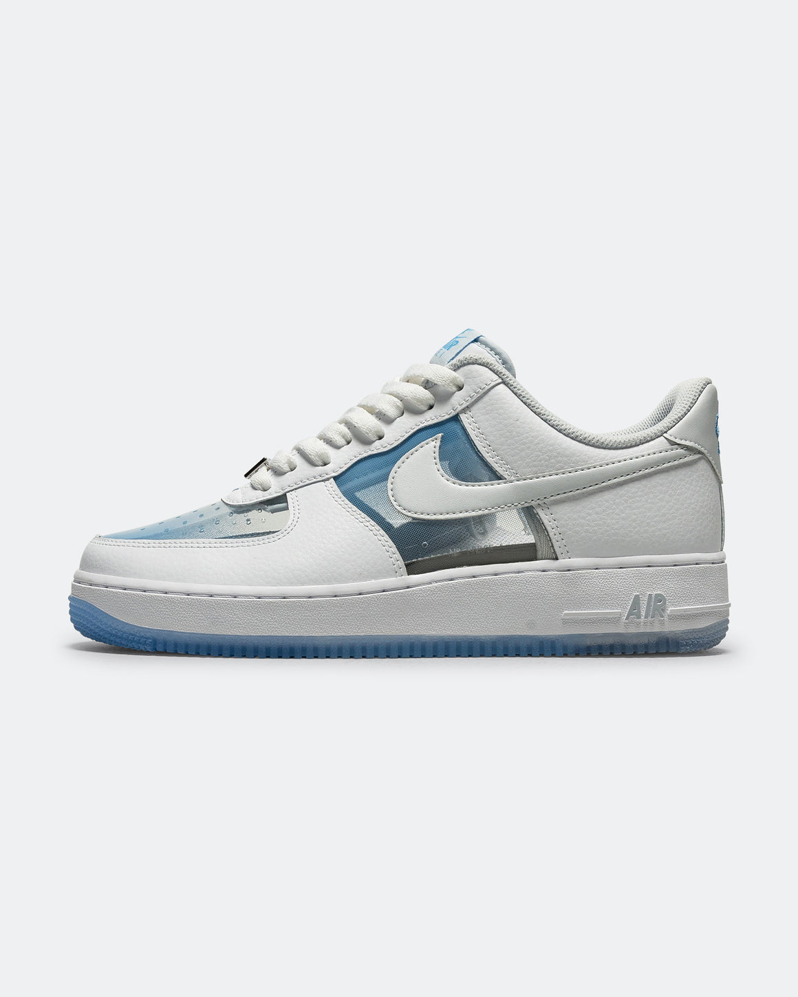 Nike - Air Force 1 Retro QS - White/Pure Platinum-University Blue - UP THERE