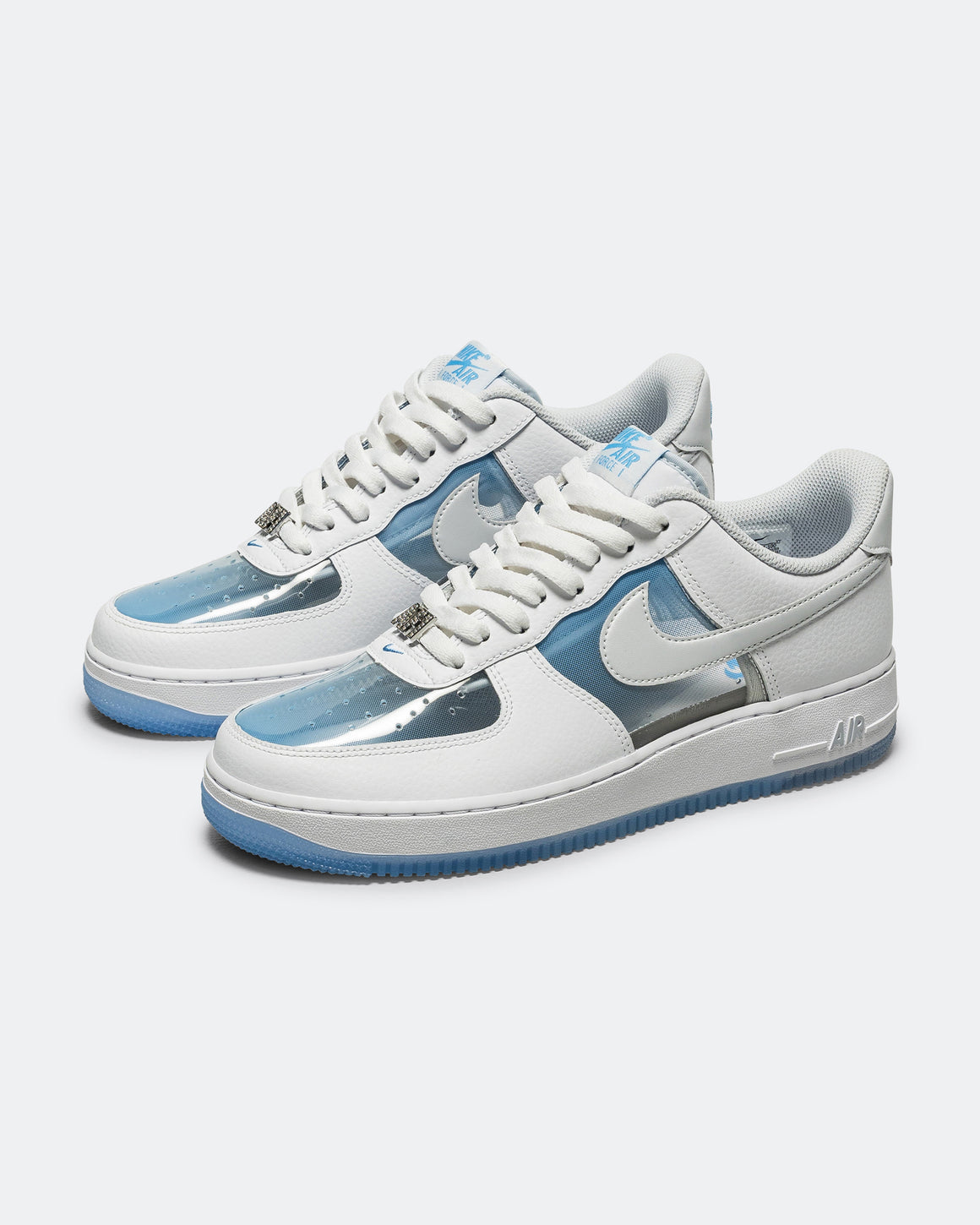 Nike - Air Force 1 Retro QS - White/Pure Platinum-University Blue - UP THERE