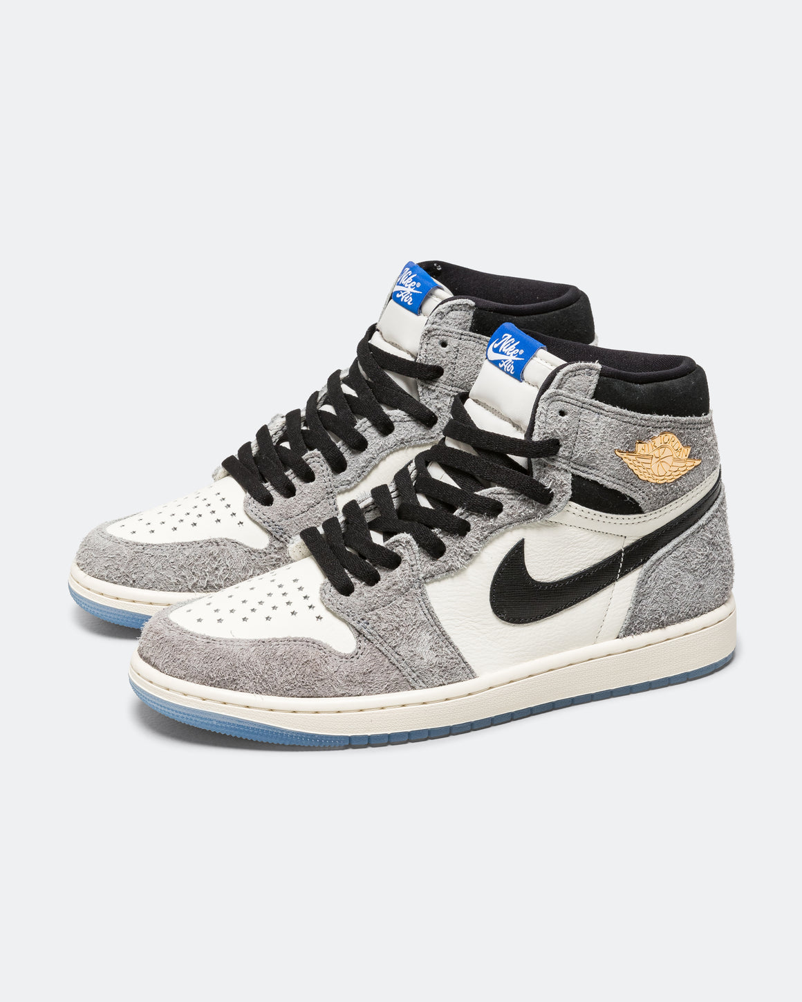 Jordan - Air Jordan 1 Retro High OG - Cool Grey/Black-Sail-Game Royal - UP THERE