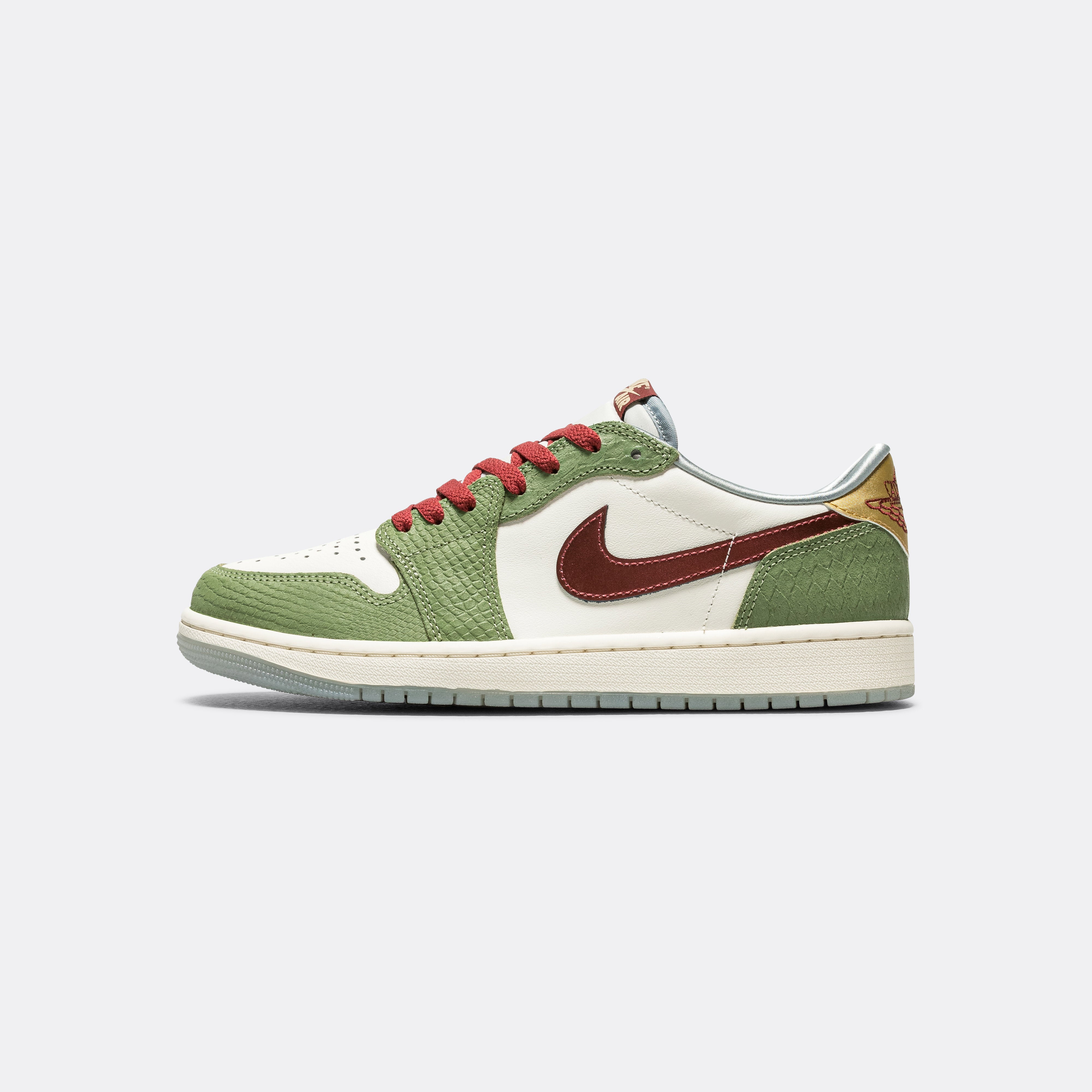 Nike Air Jordan 1 Low 'Year of the Dragon' - Sail/Cedar-Oil Green ...