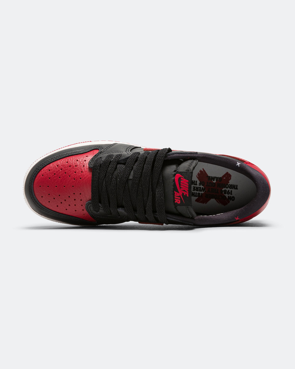 Jordan - Air Jordan 1 Retro Low OG (GS) - Black/Black-Varsity Red-Summit White - UP THERE