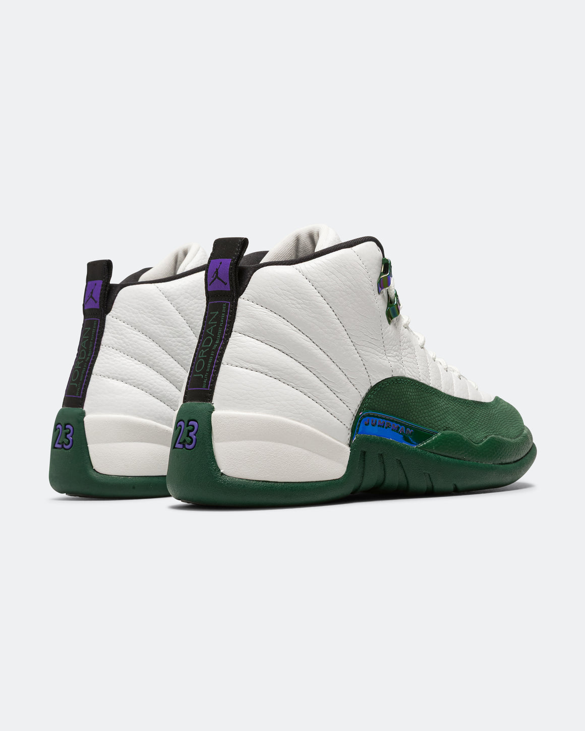Jordan - Air Jordan 12 Retro - Summit White/Gorge Green-Fierce Purple - UP THERE