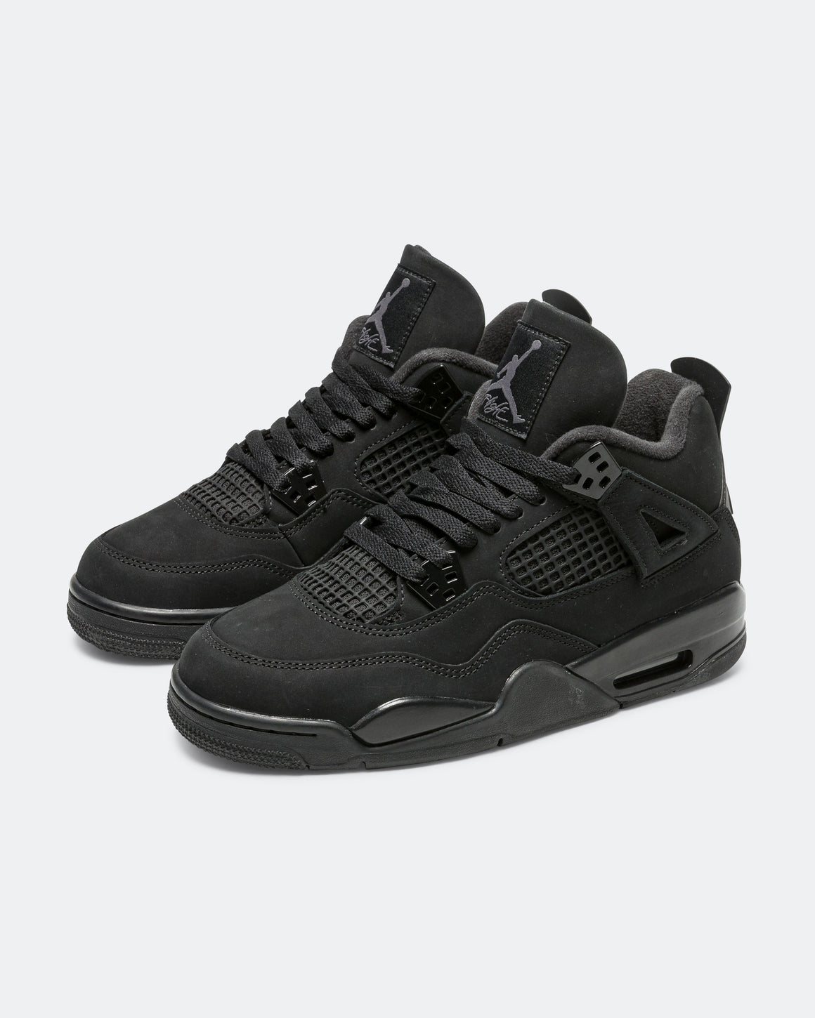 Jordan - Air Jordan 4 Retro (GS) - Black/Black-Lt Graphite - UP THERE