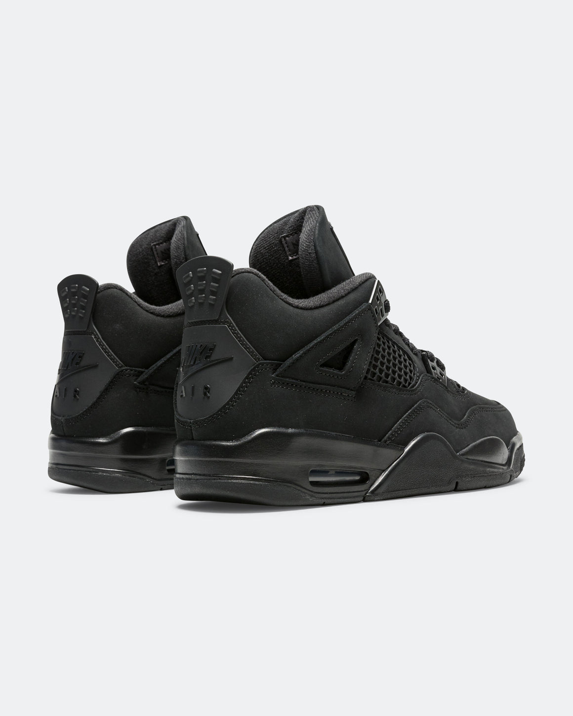 Jordan - Air Jordan 4 Retro (GS) - Black/Black-Lt Graphite - UP THERE