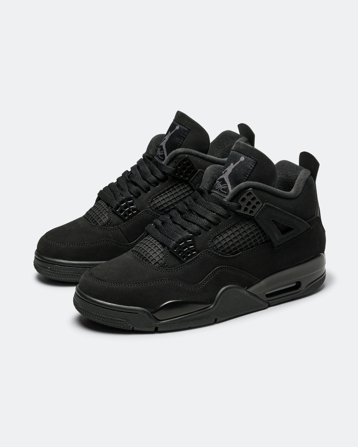 Jordan - Air Jordan 4 Retro - Black/Black-Lt Graphite - UP THERE