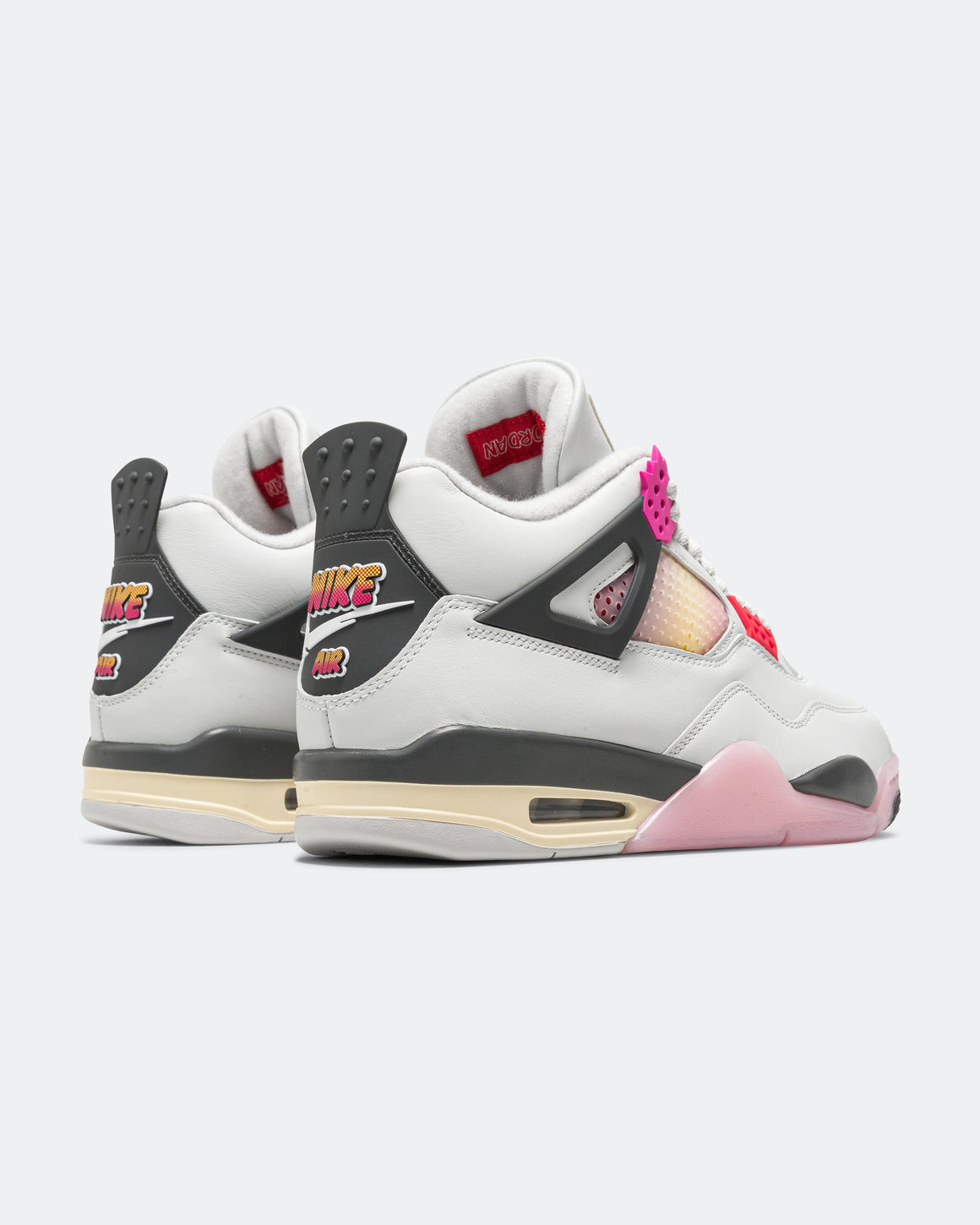 Jordan - Air Jordan 4 Retro Comic - Off White/Fire Pink-Anthracite - UP THERE