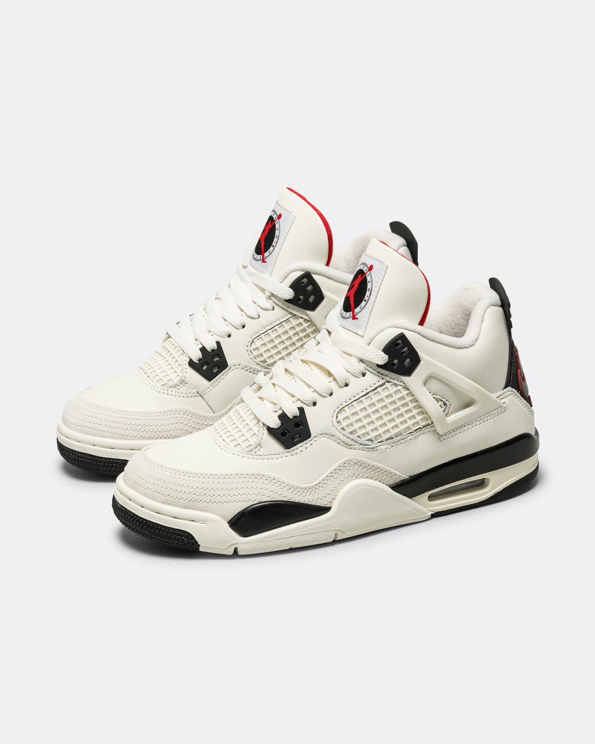 Jordan - Air Jordan 4 Retro OG FC (GS) - Sail/Black-University Red - UP THERE