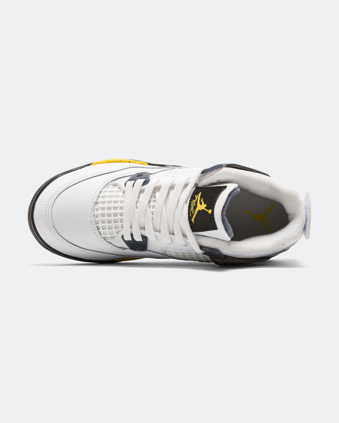 Jordan - Air Jordan 4 Retro 'Tour Yellow' (PS) - White/Tour Yellow-Dark Blue Grey-Black - UP THERE
